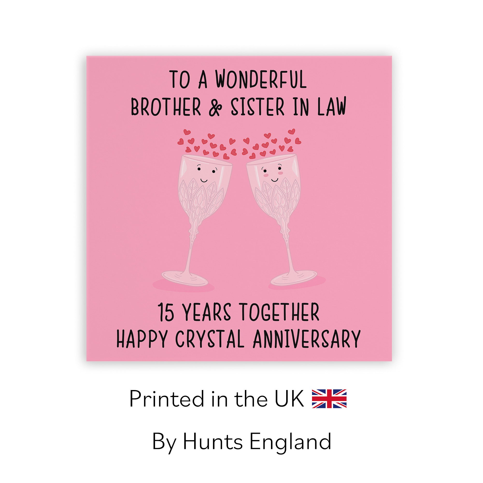 15th Brother And Sister In Law Anniversary Card Iconic - Default Title (TH02509)