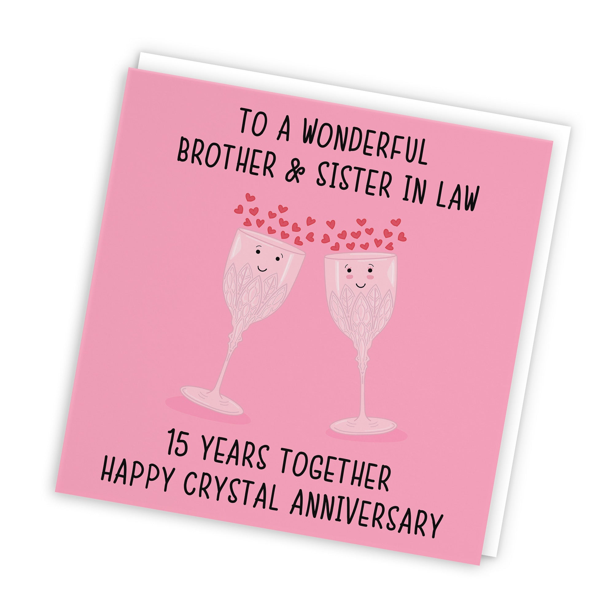 15th Brother And Sister In Law Anniversary Card Iconic - Default Title (TH02509)
