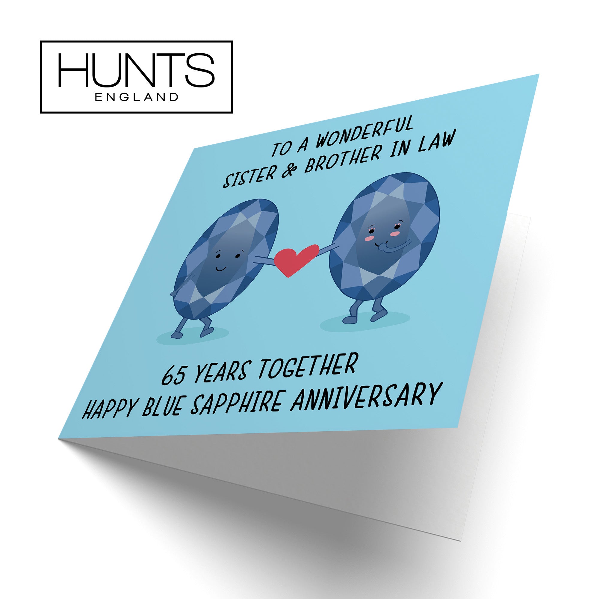 65th Sister And Brother In Law Anniversary Card Iconic - Default Title (TH02512)