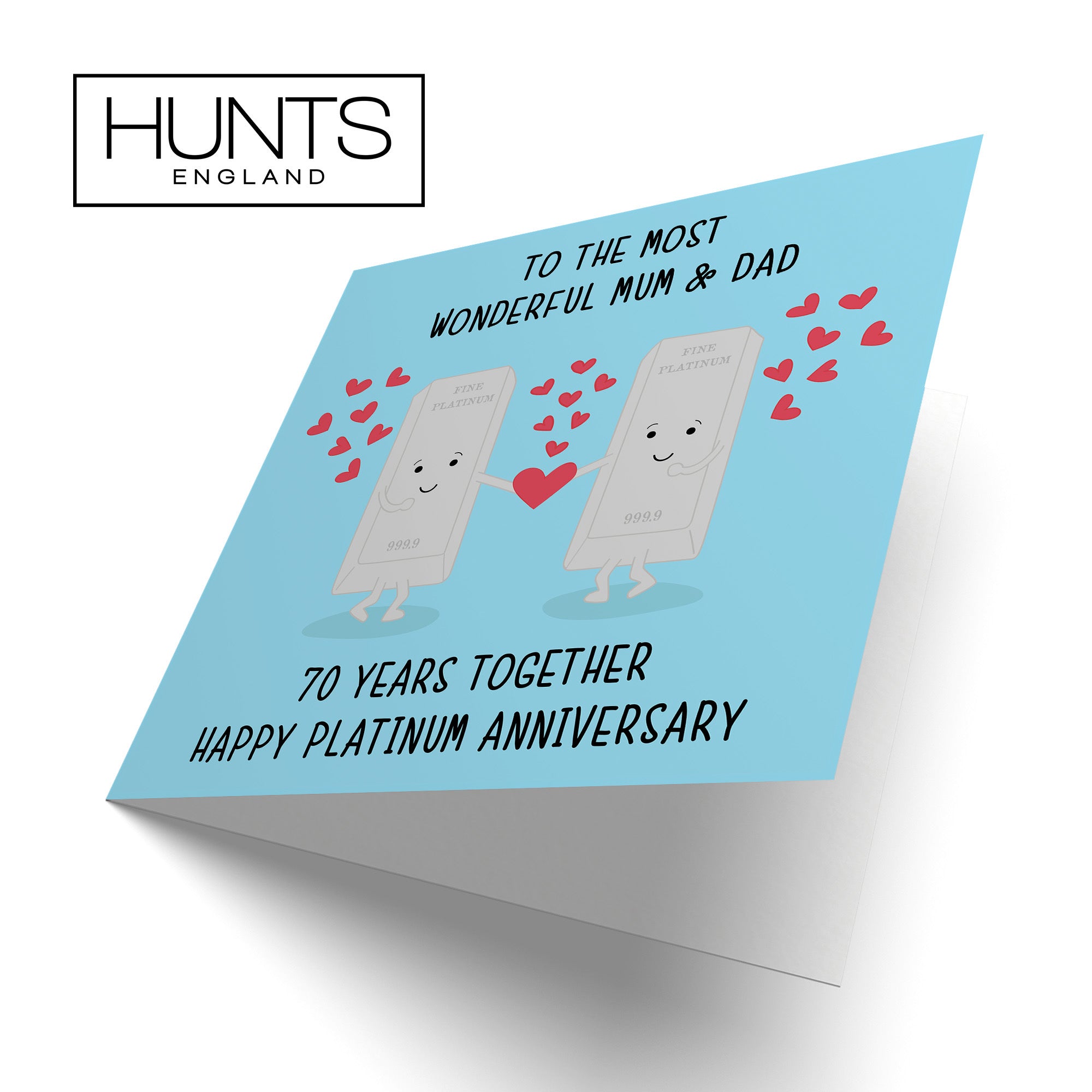 70th Mum And Dad Anniversary Card Iconic - Default Title (TH02513)