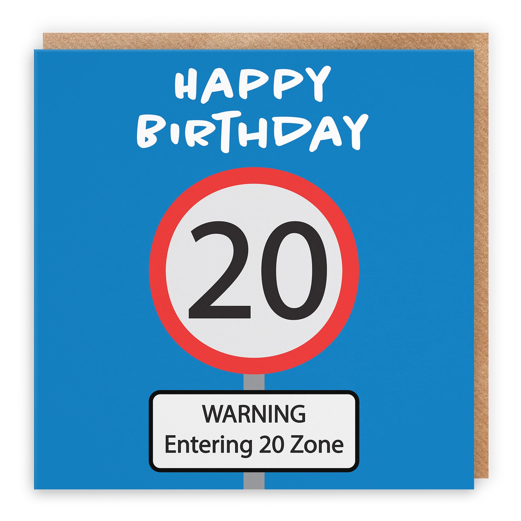 20th Birthday Card Road Sign - Default Title (TH02612)