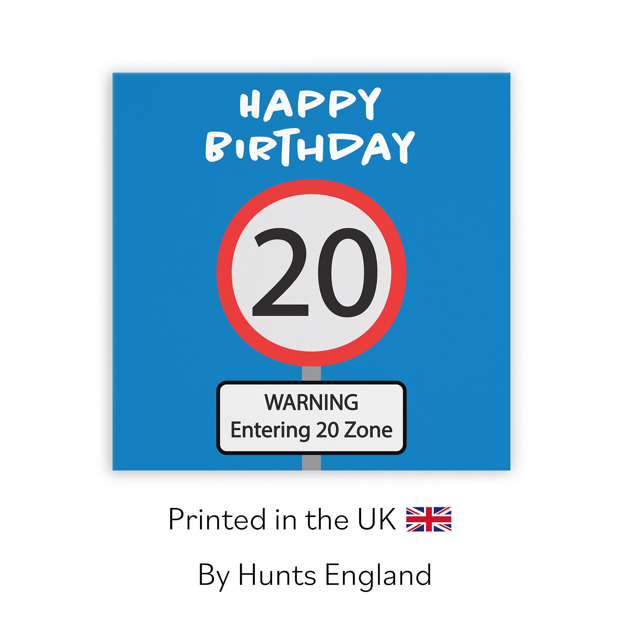 20th Birthday Card Road Sign - Default Title (TH02612)