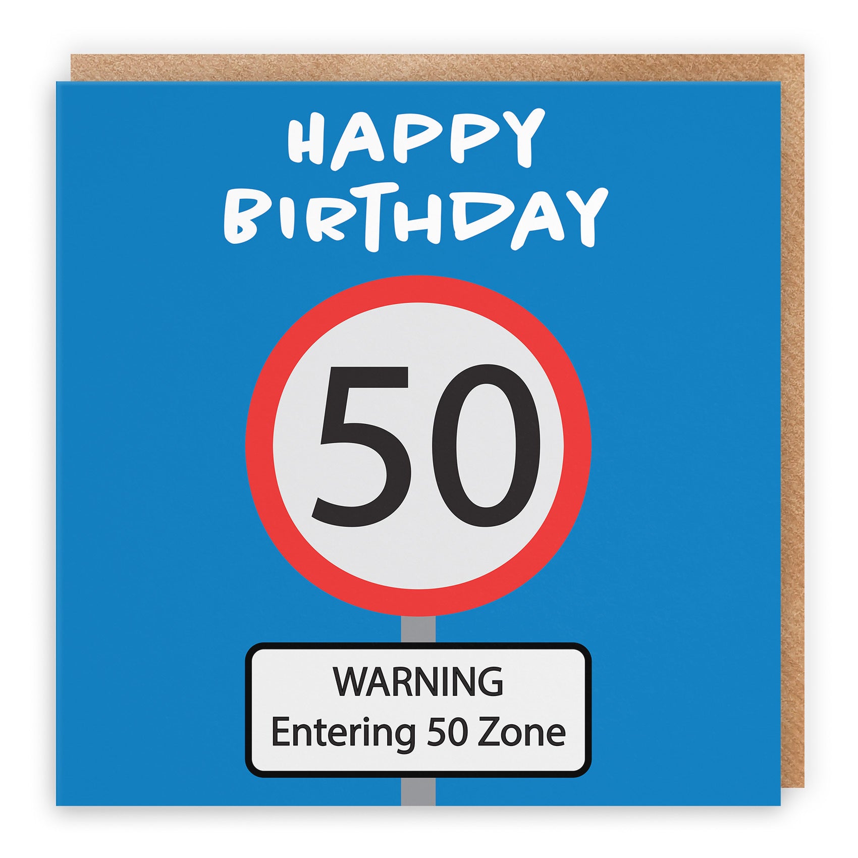 50th Birthday Card Road Sign - Default Title (TH02614)