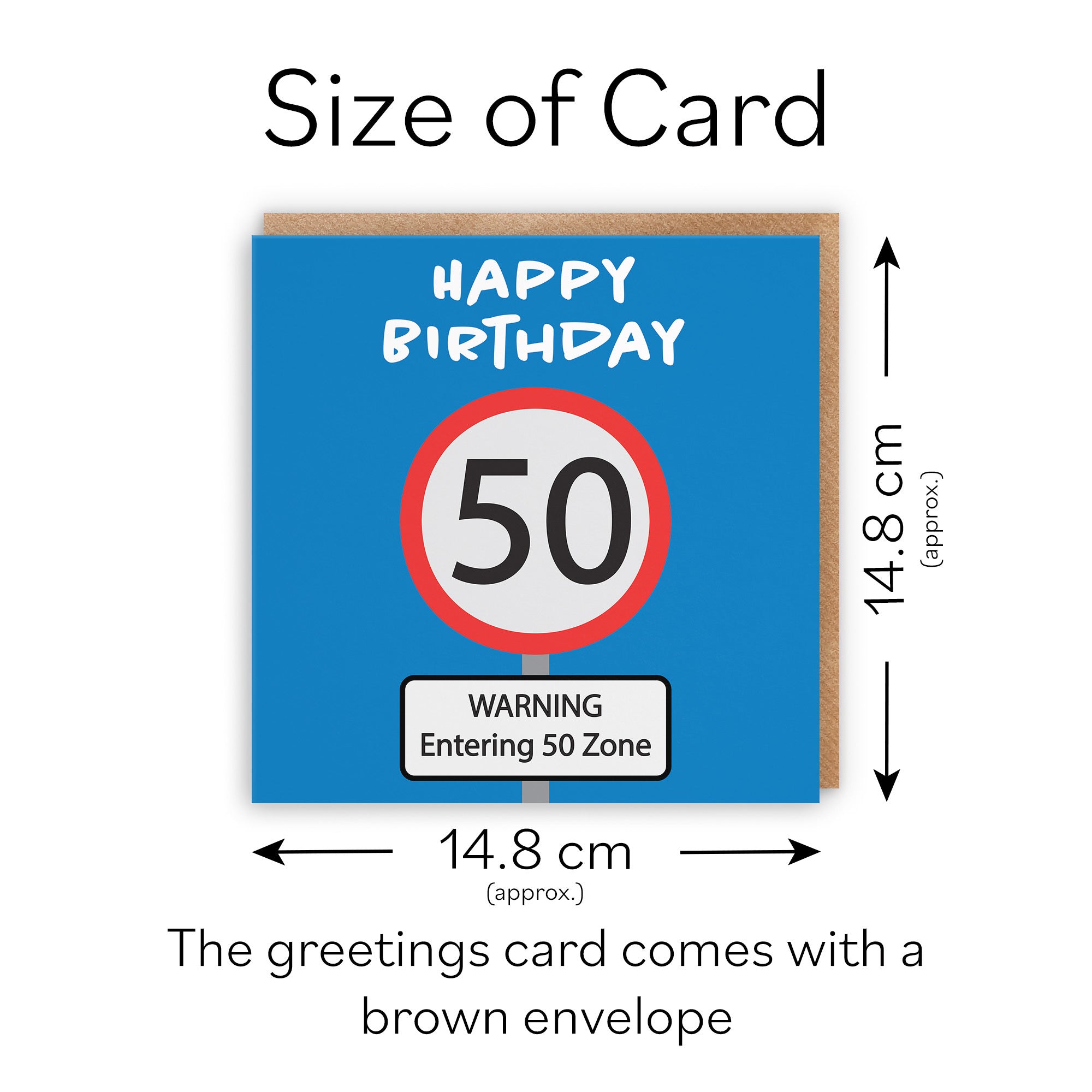 50th Birthday Card Road Sign - Default Title (TH02614)