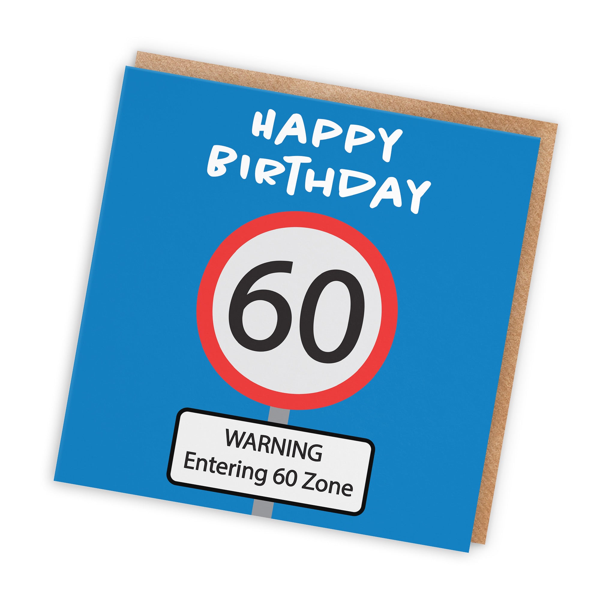 60th Birthday Card Road Sign - Default Title (TH02615)