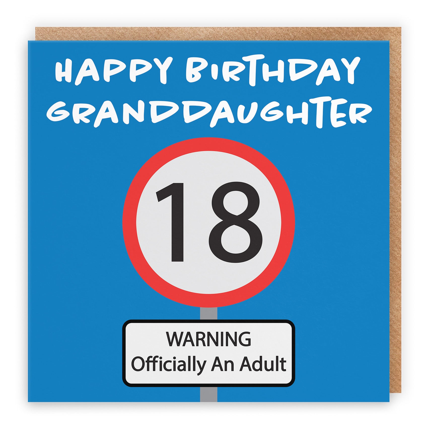 18th Granddaughter Birthday Card Road Sign - Default Title (TH02616)