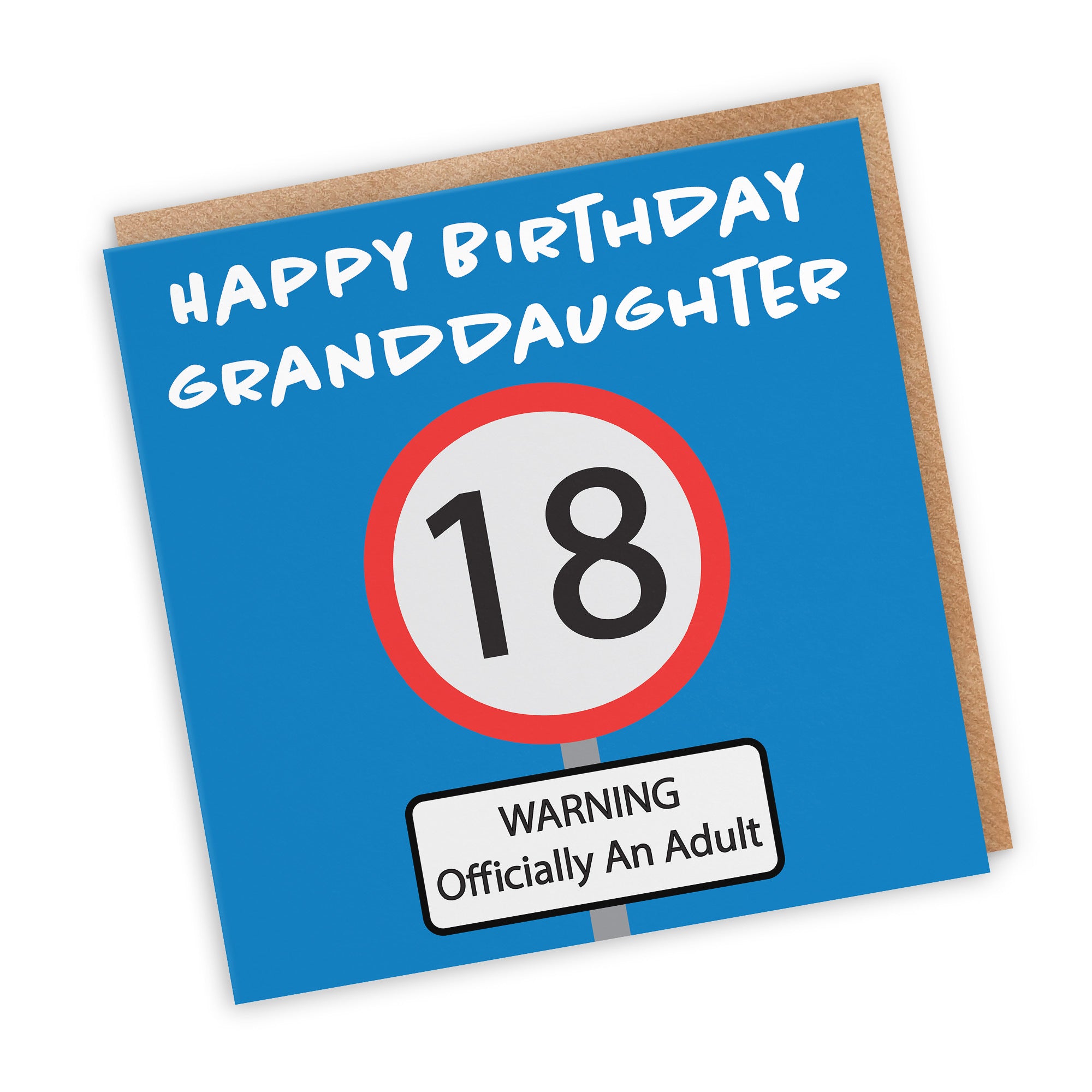 18th Granddaughter Birthday Card Road Sign - Default Title (TH02616)
