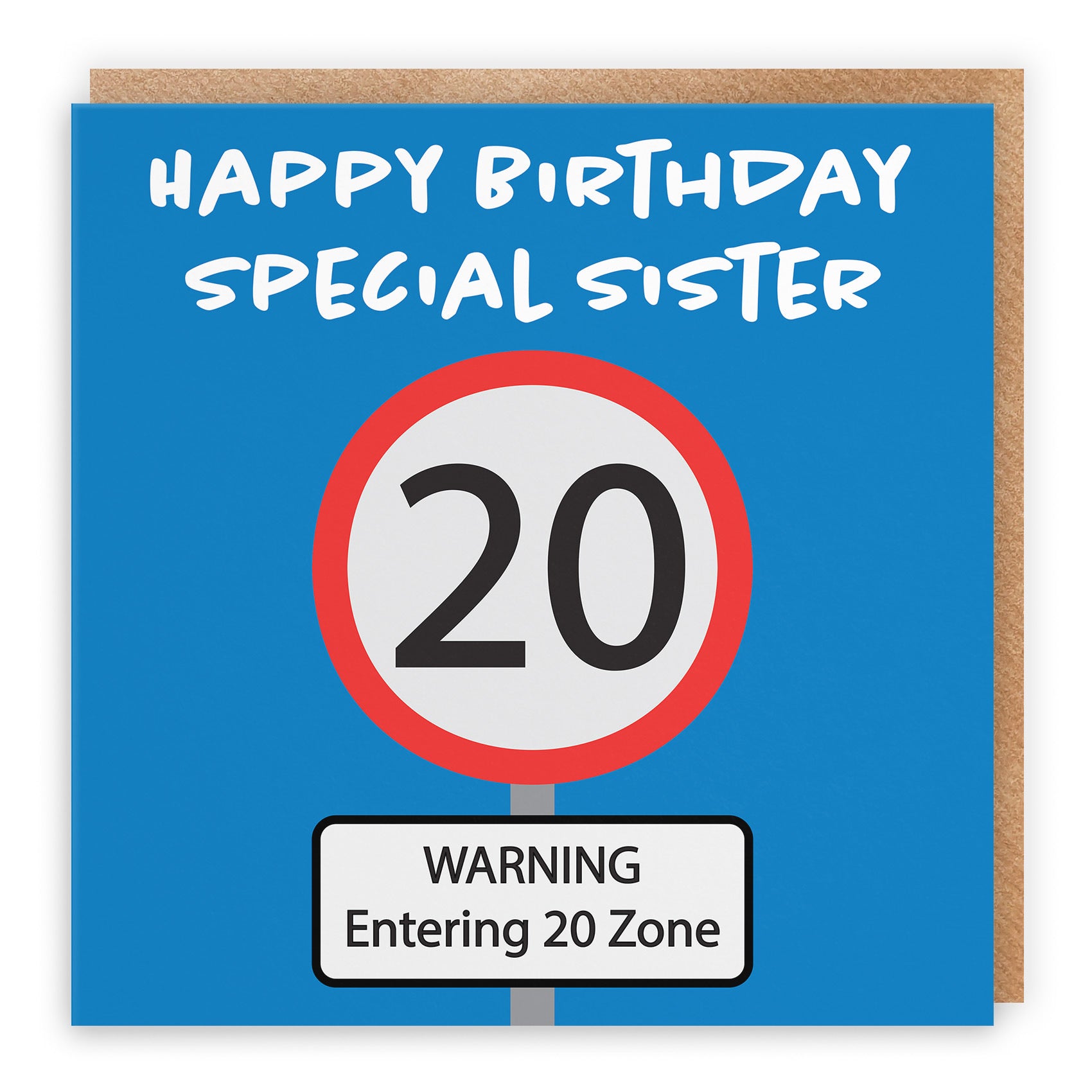 20th Sister Birthday Card Road Sign - Default Title (TH02619)