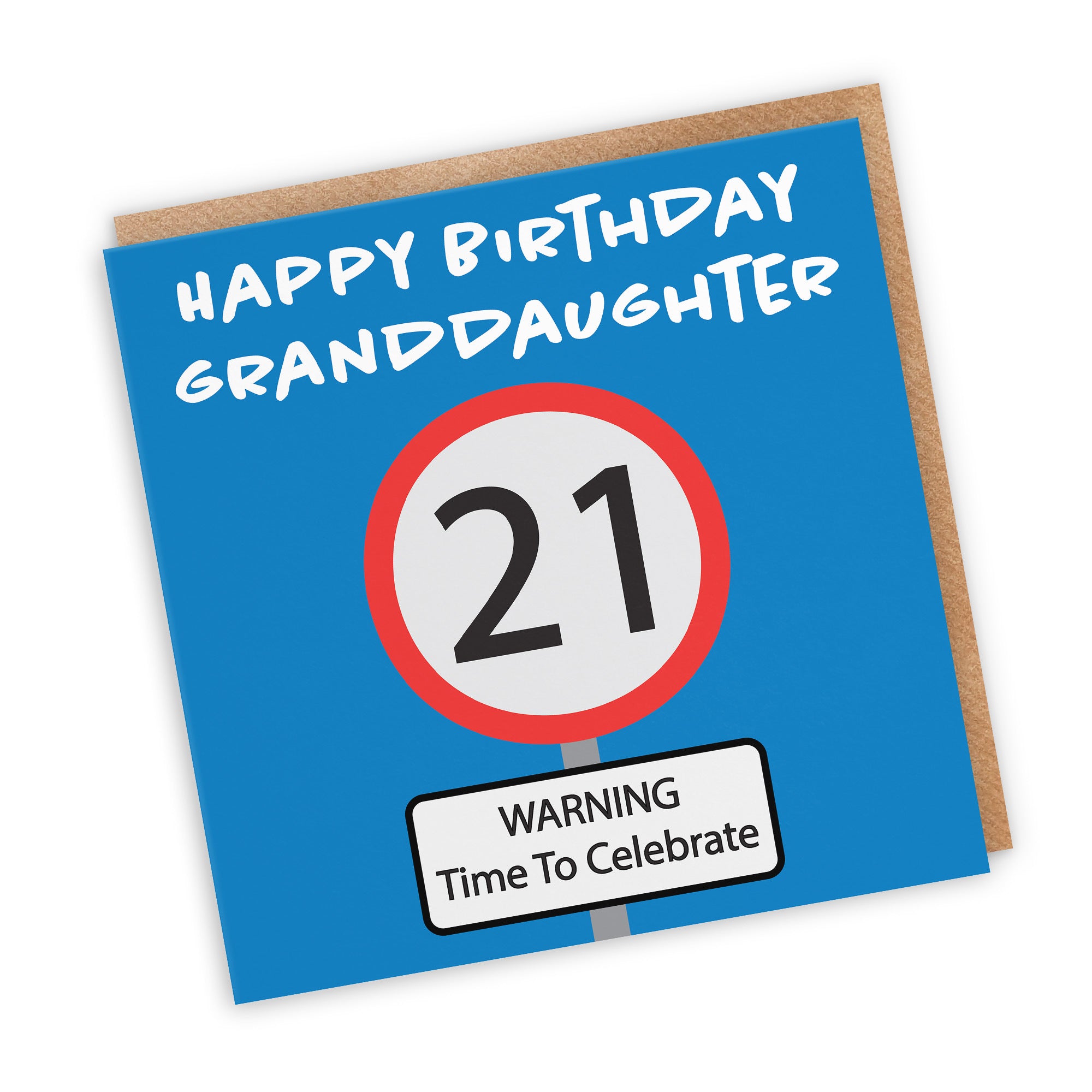 21st Granddaughter Birthday Card Road Sign - Default Title (TH02621)