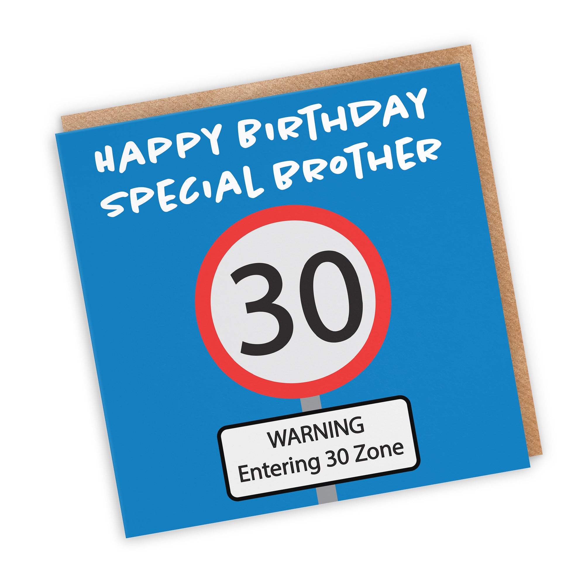 30th Brother Birthday Card Road Sign - Default Title (TH02625)