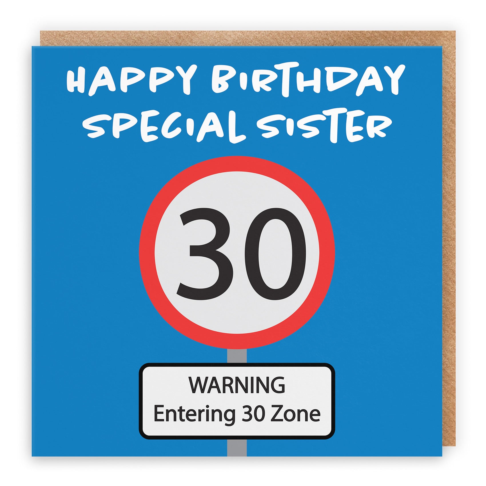 30th Sister Birthday Card Road Sign - Default Title (TH02628)