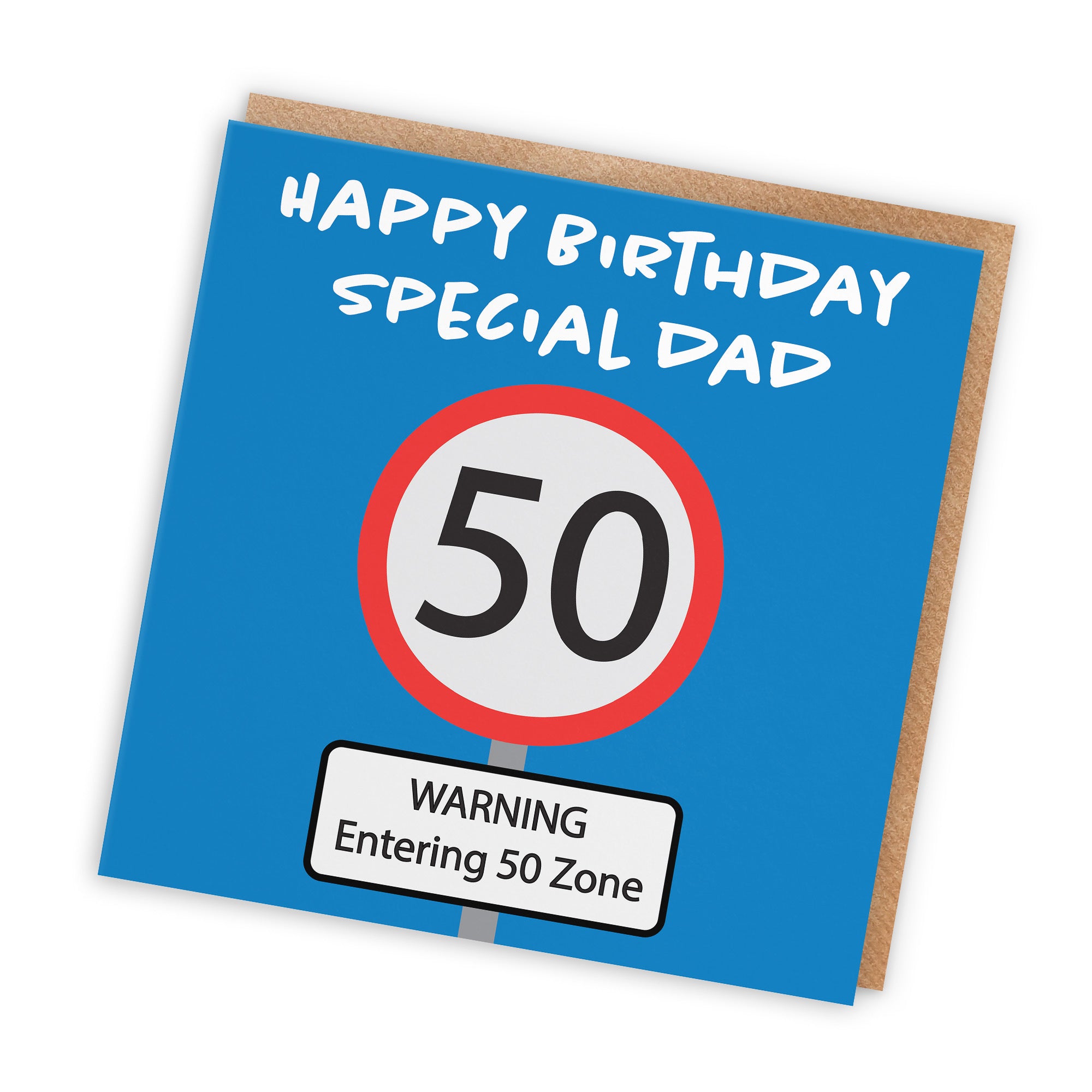 50th Dad Birthday Card Road Sign - Default Title (TH02631)