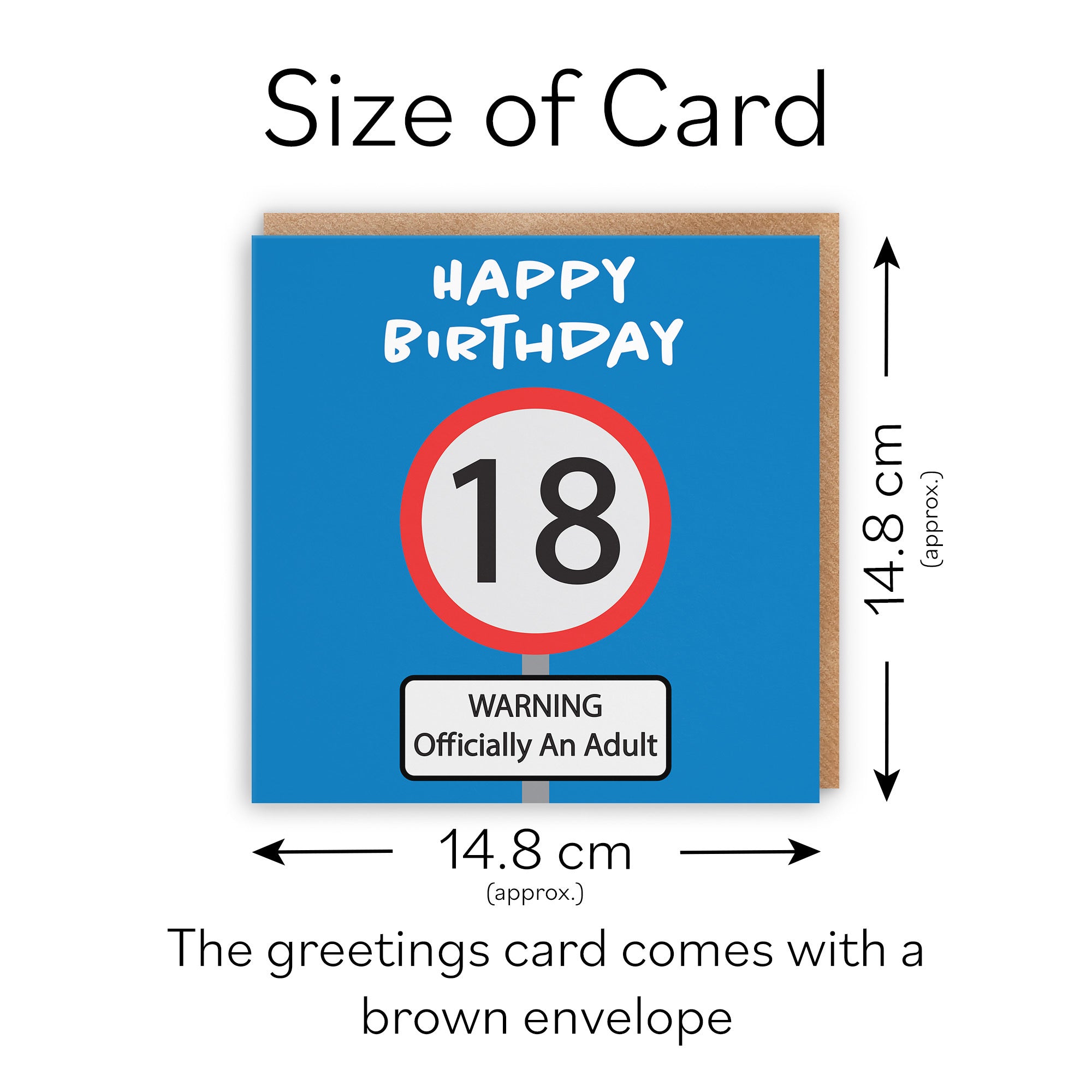 18th Birthday Card Road Sign - Default Title (TH02633)