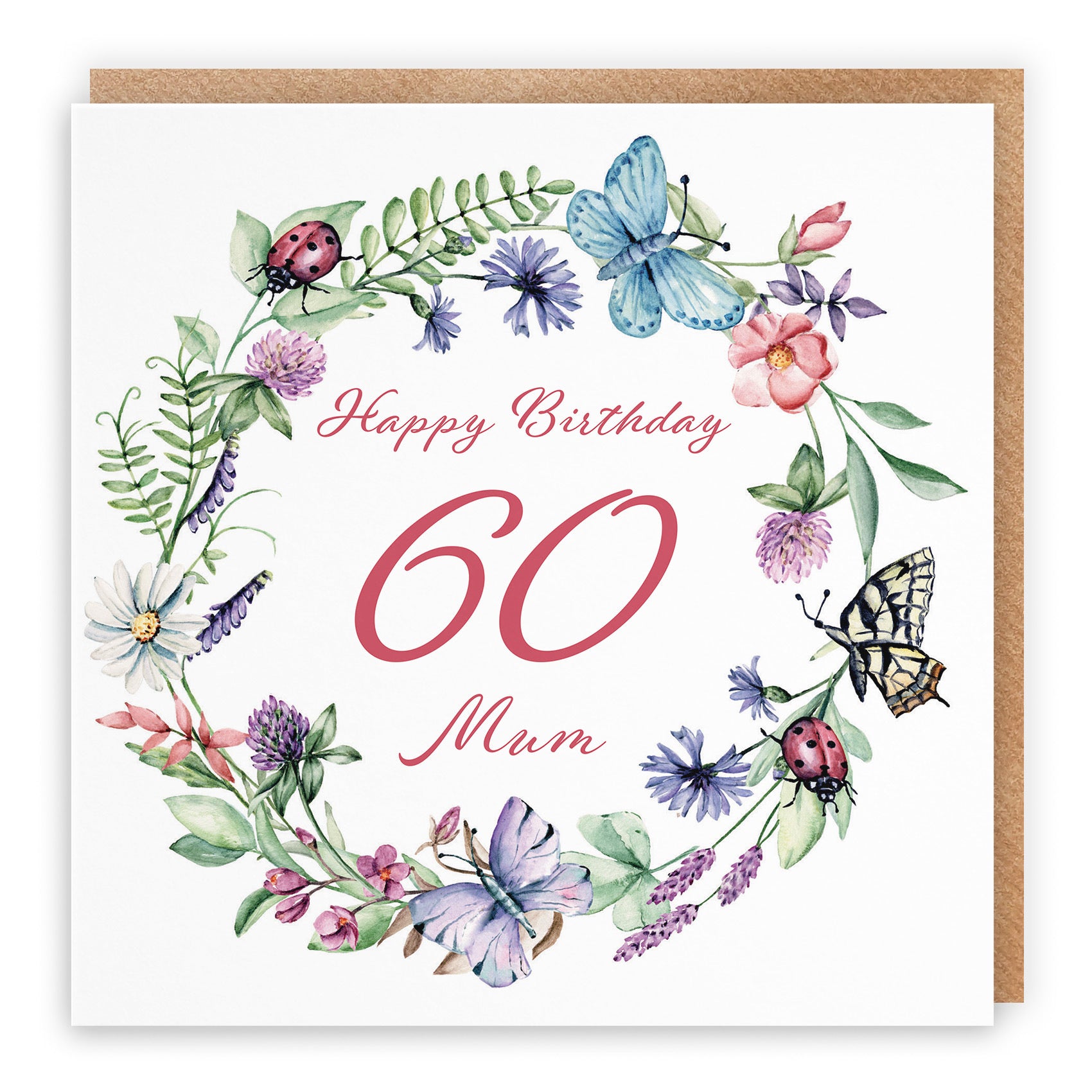 60th Mum Birthday Card Meadow - Default Title (TH02635)