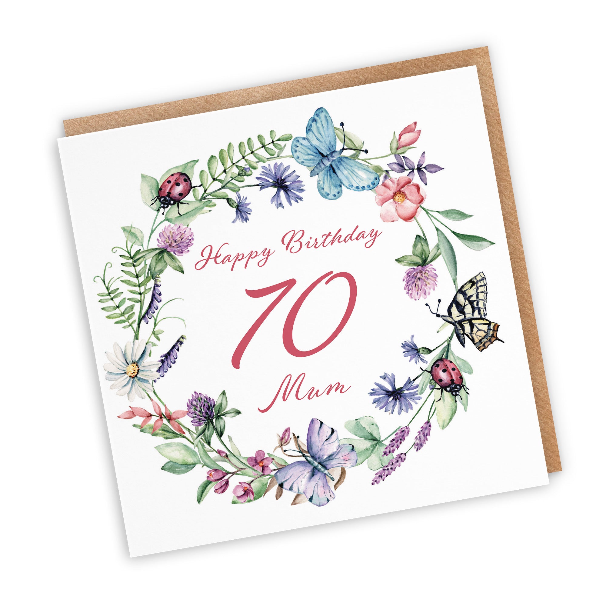 70th Mum Birthday Card Meadow - Default Title (TH02636)