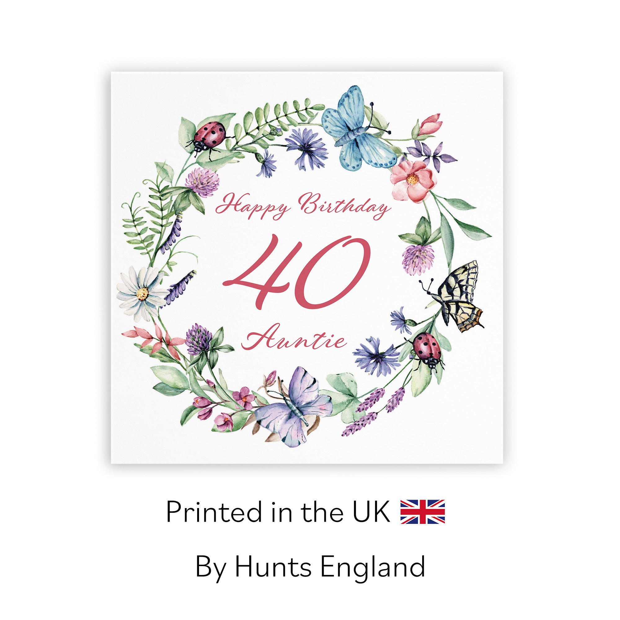 40th Auntie Birthday Card Meadow - Default Title (TH02640)