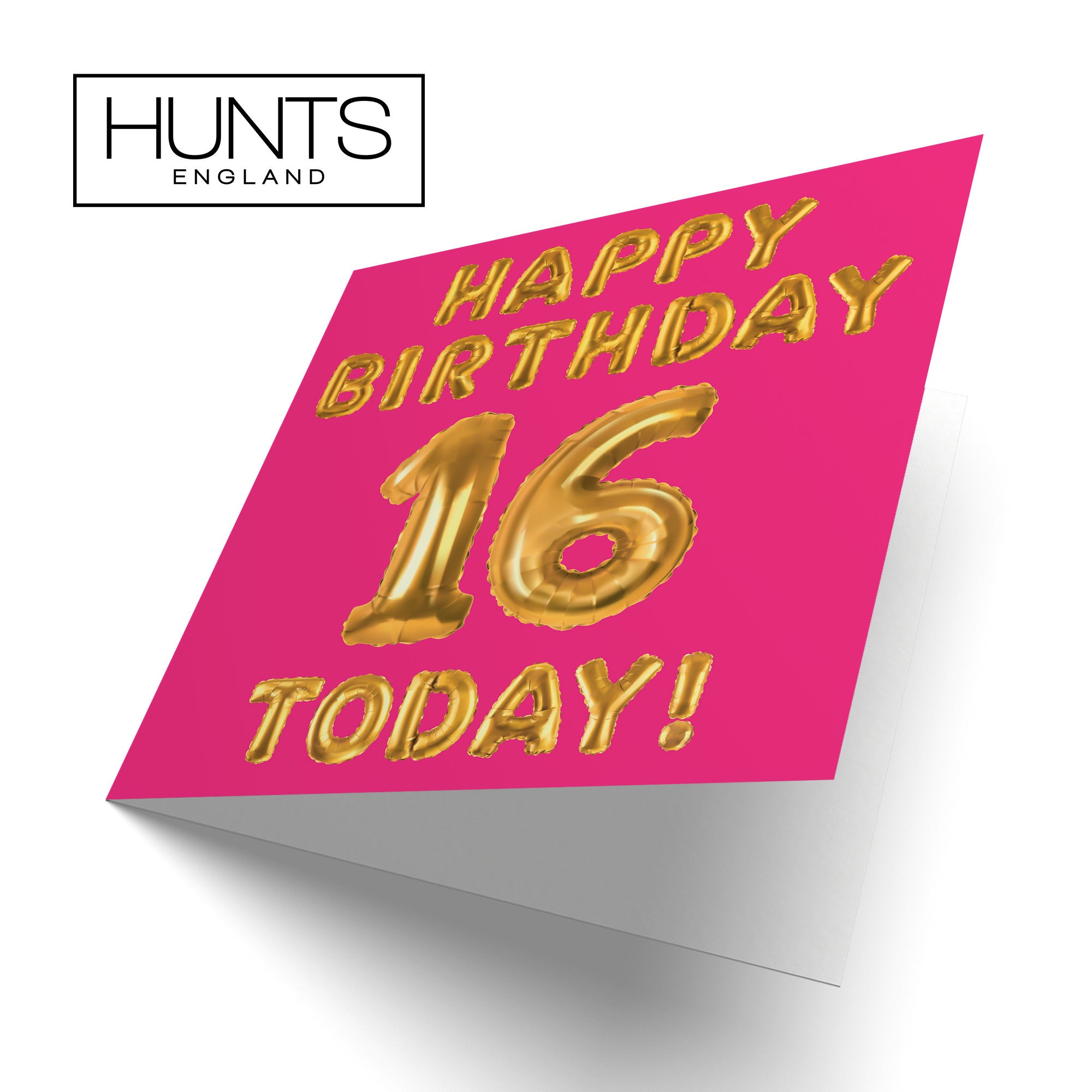 16th Birthday Card Pink Balloon - Default Title (TH02648)
