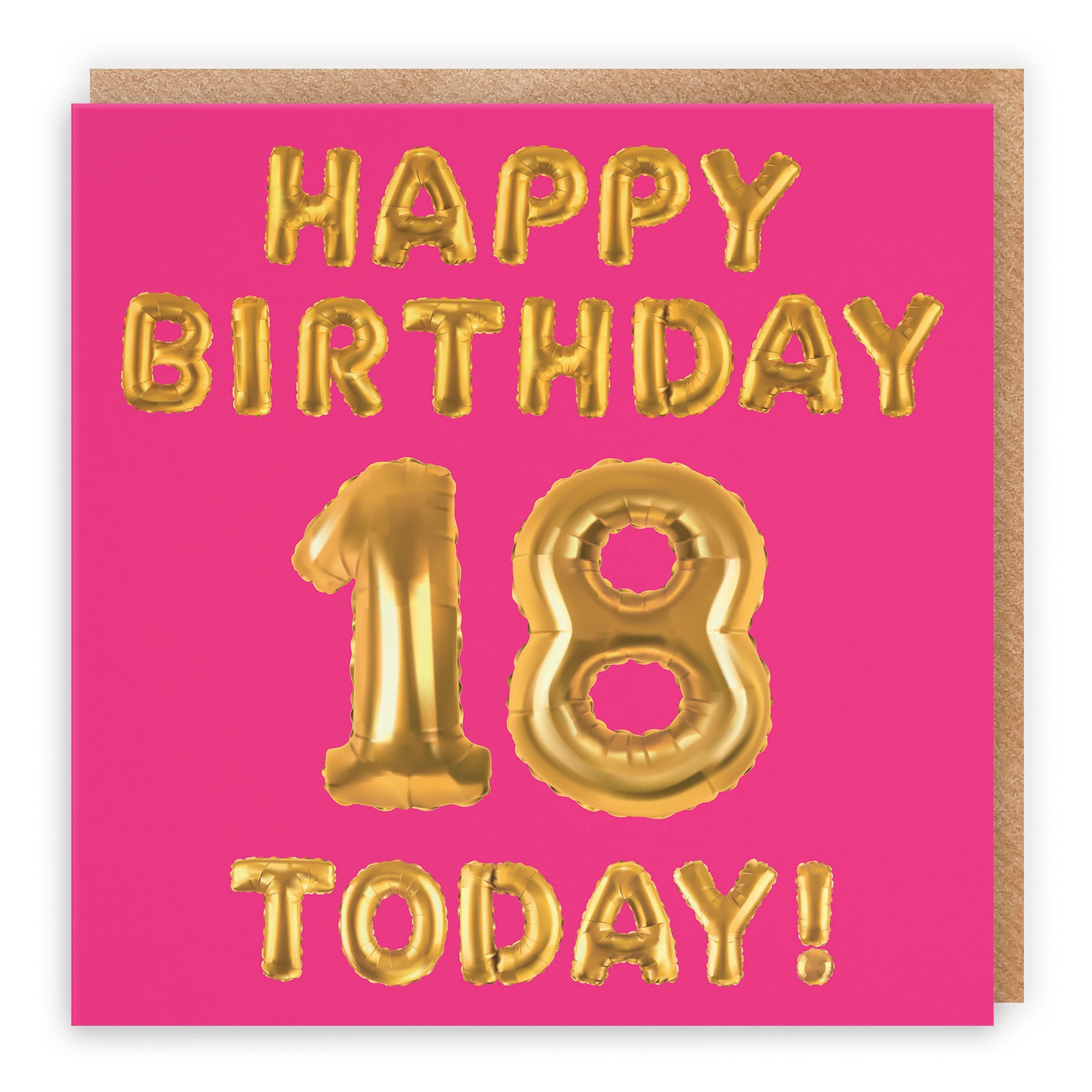 18th Birthday Card Pink Balloon - Default Title (TH02649)
