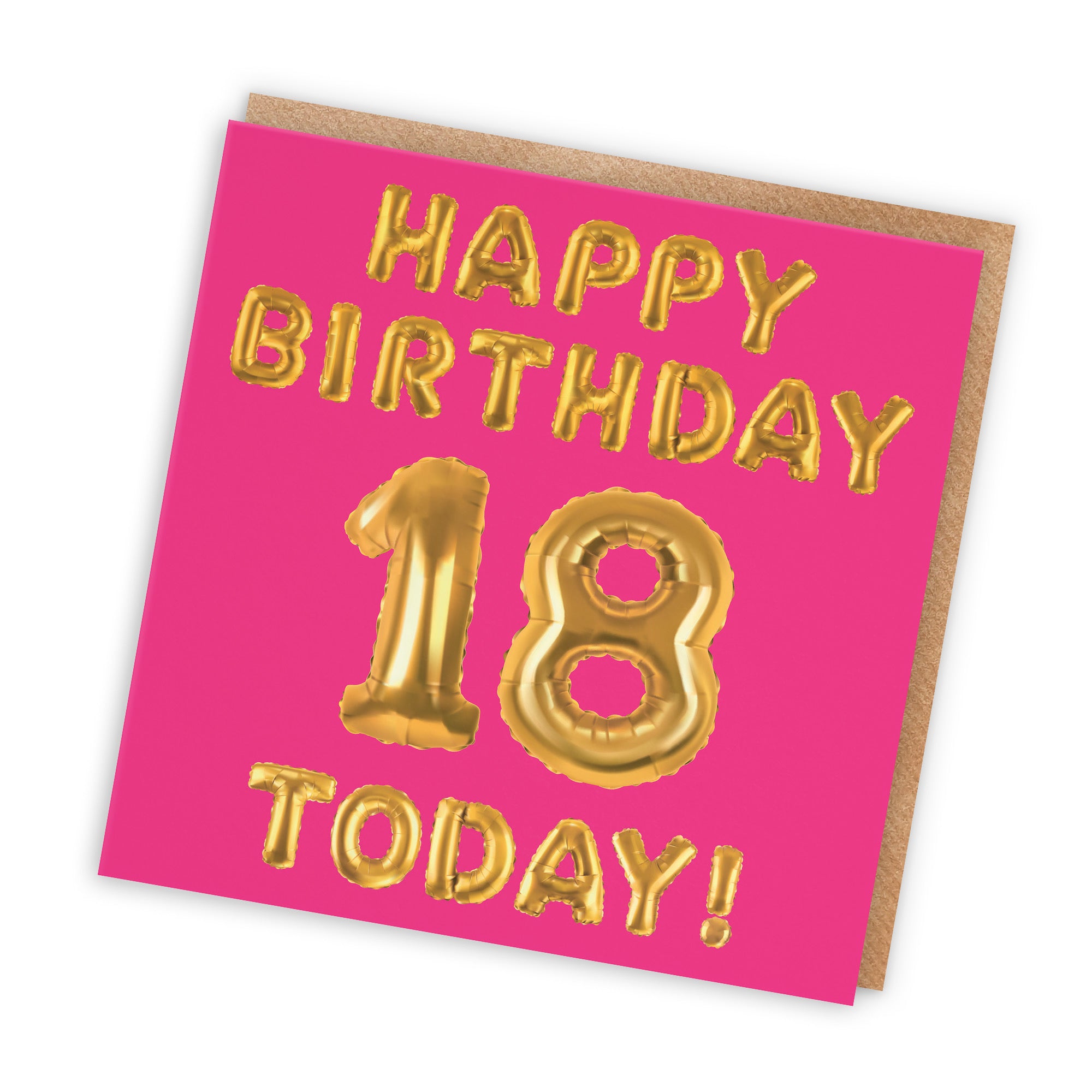 18th Birthday Card Pink Balloon - Default Title (TH02649)