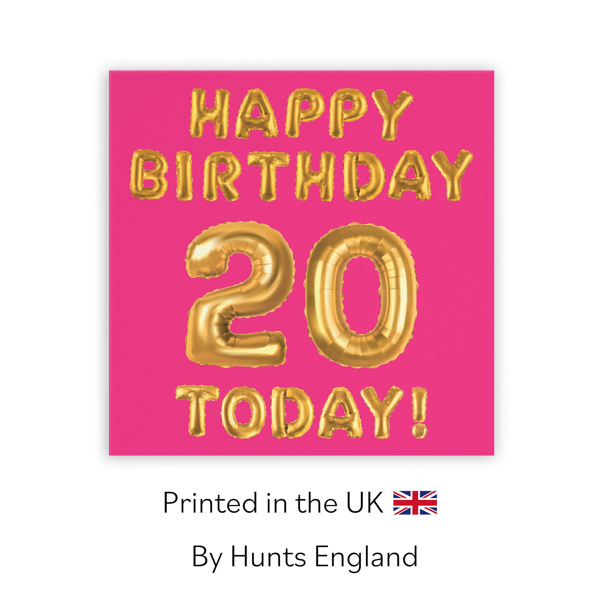 20th Birthday Card Pink Balloon - Default Title (TH02651)