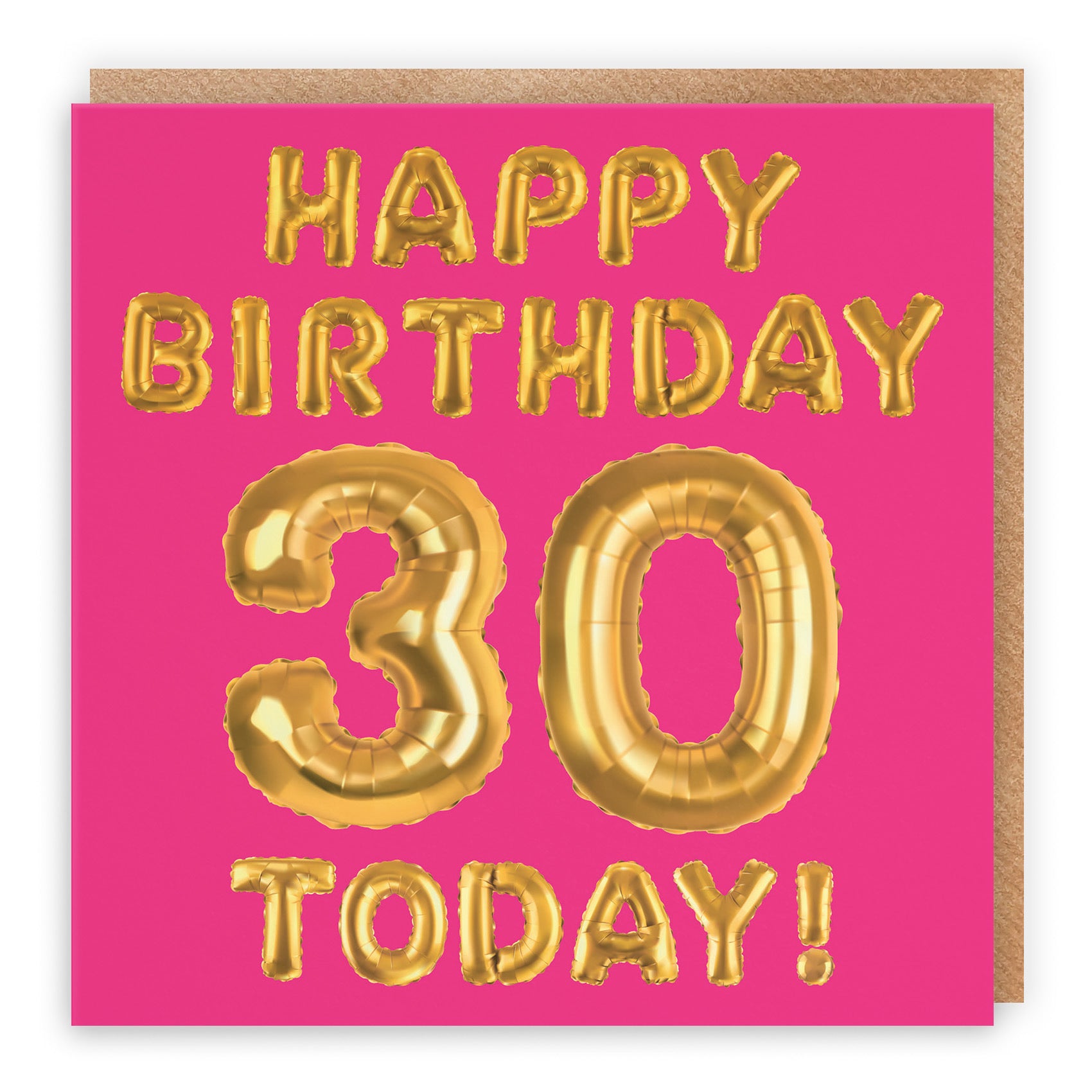 30th Birthday Card Pink Balloon - Default Title (TH02652)