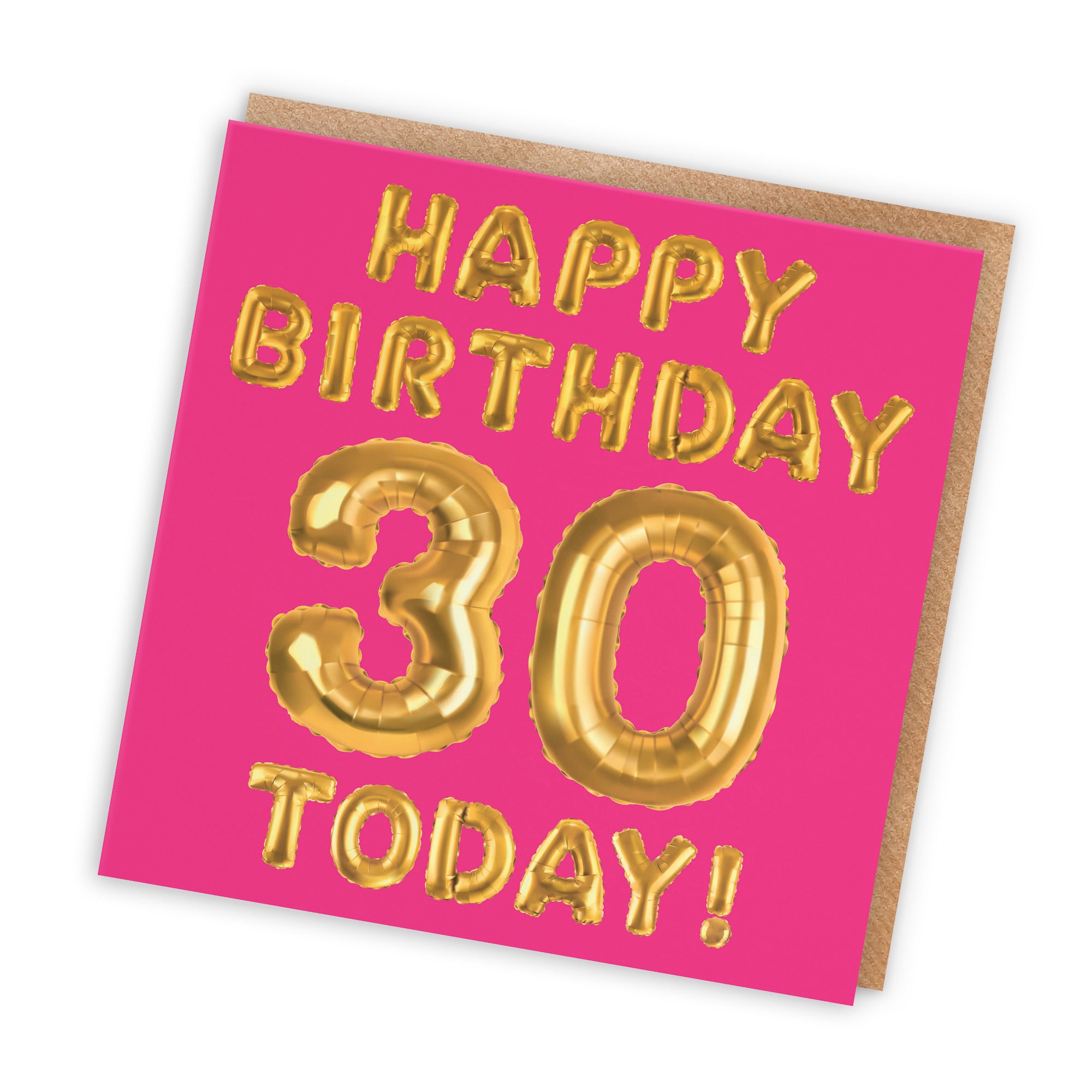 30th Birthday Card Pink Balloon - Default Title (TH02652)