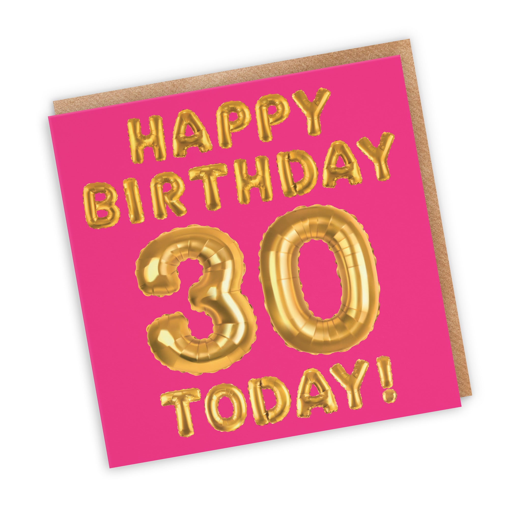 30th Birthday Card Pink Balloon - Default Title (TH02652)