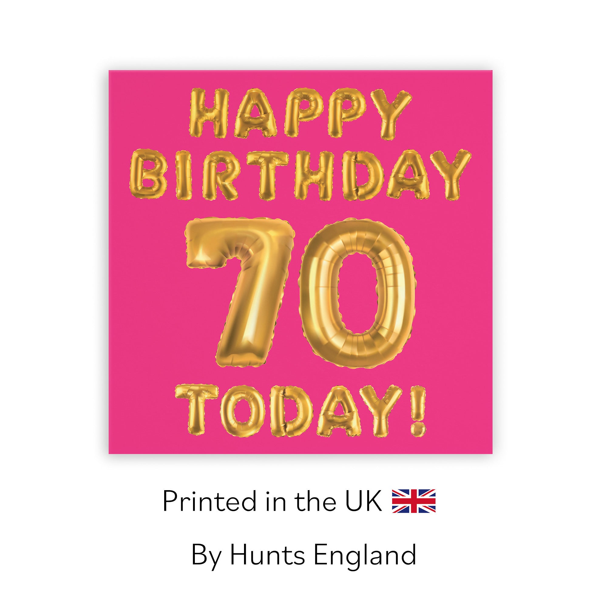 70th Birthday Card Pink Balloon - Default Title (TH02656)