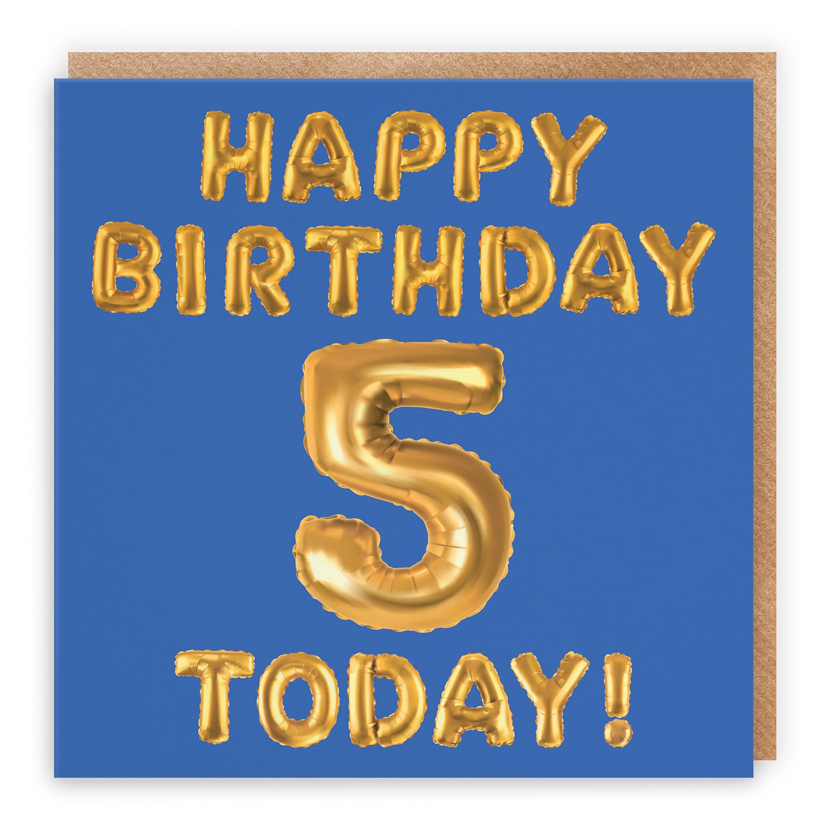 5th Birthday Card Blue Balloon - Default Title (TH02657)