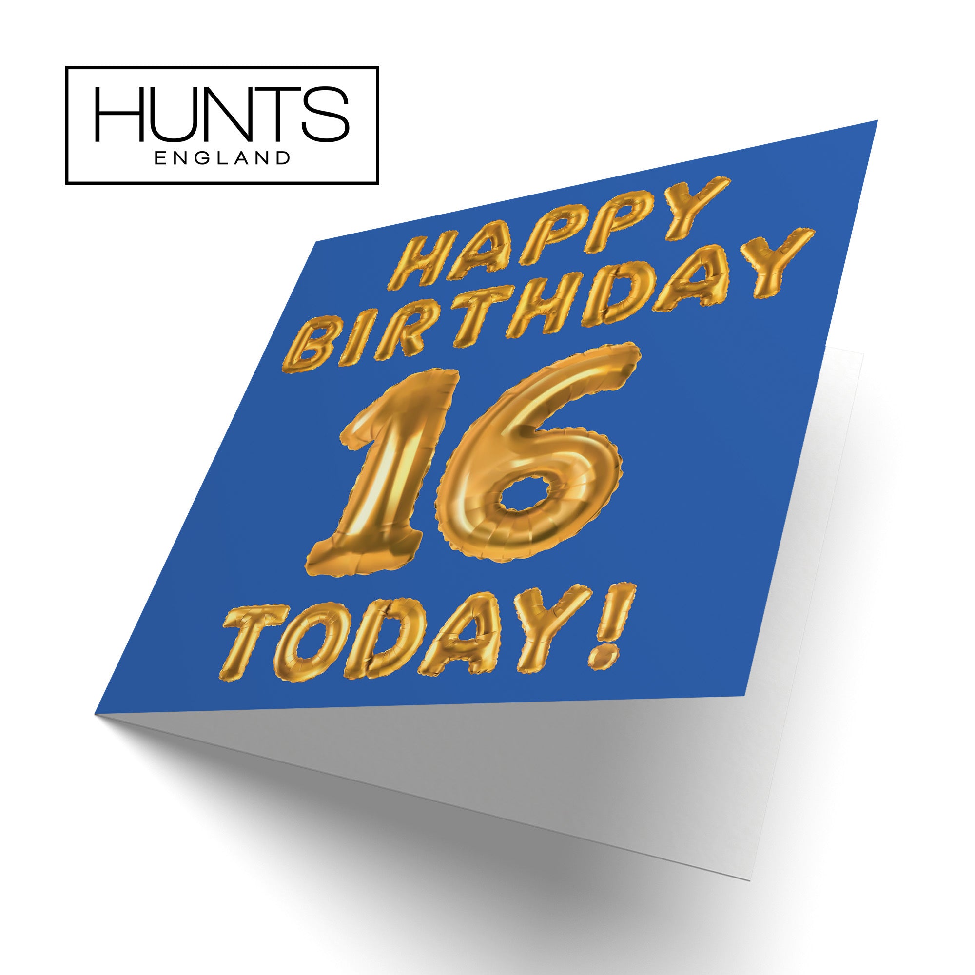 16th Birthday Card Blue Balloon - Default Title (TH02660)