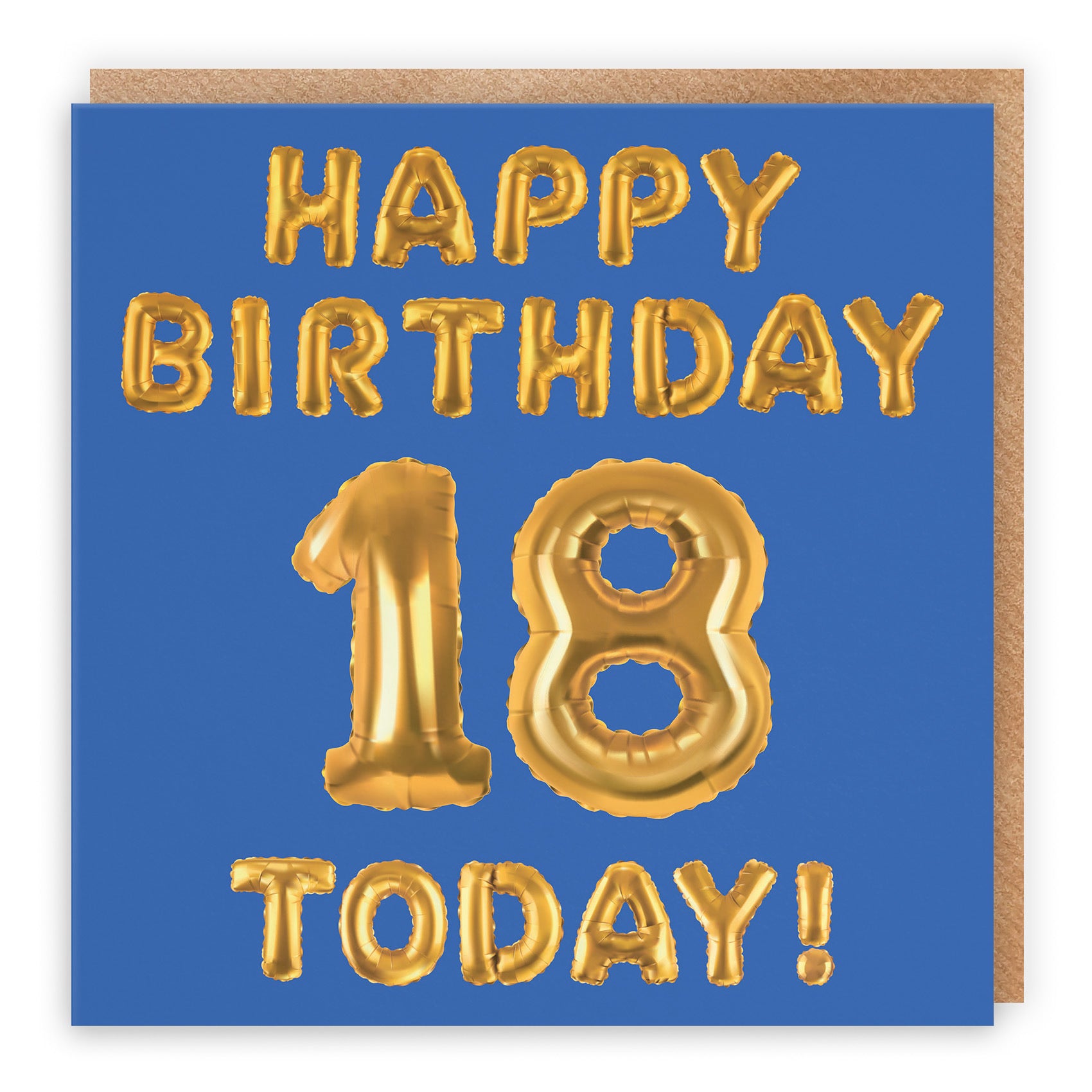 18th Birthday Card Blue Balloon - Default Title (TH02661)