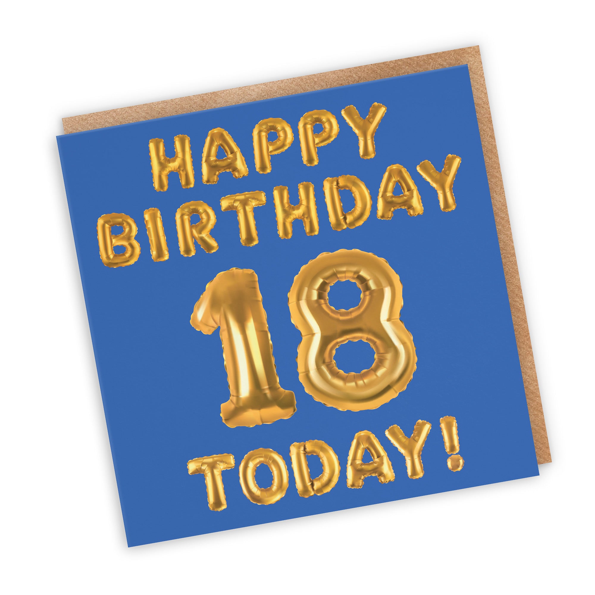 18th Birthday Card Blue Balloon - Default Title (TH02661)