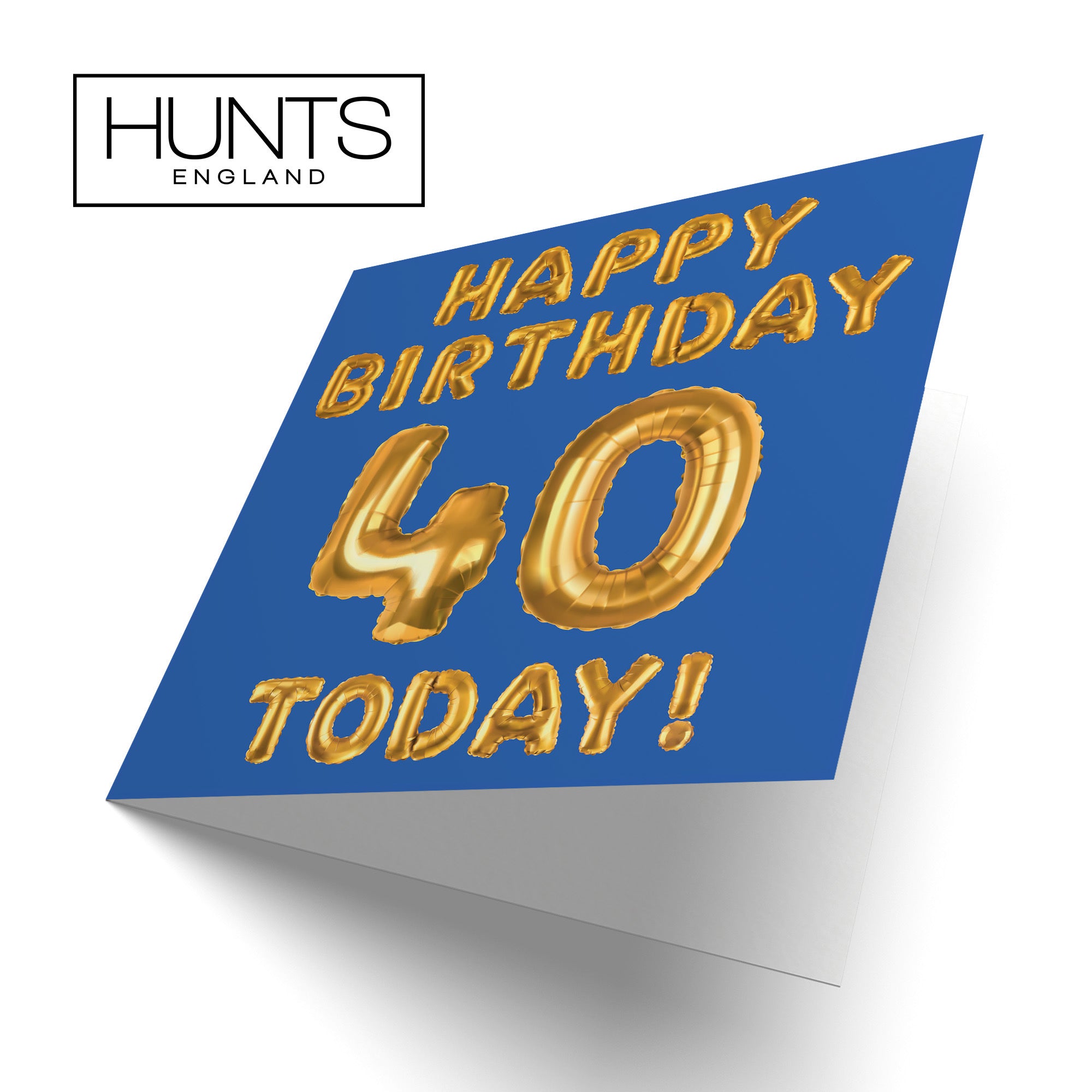 40th Birthday Card Blue Balloon - Default Title (TH02664)