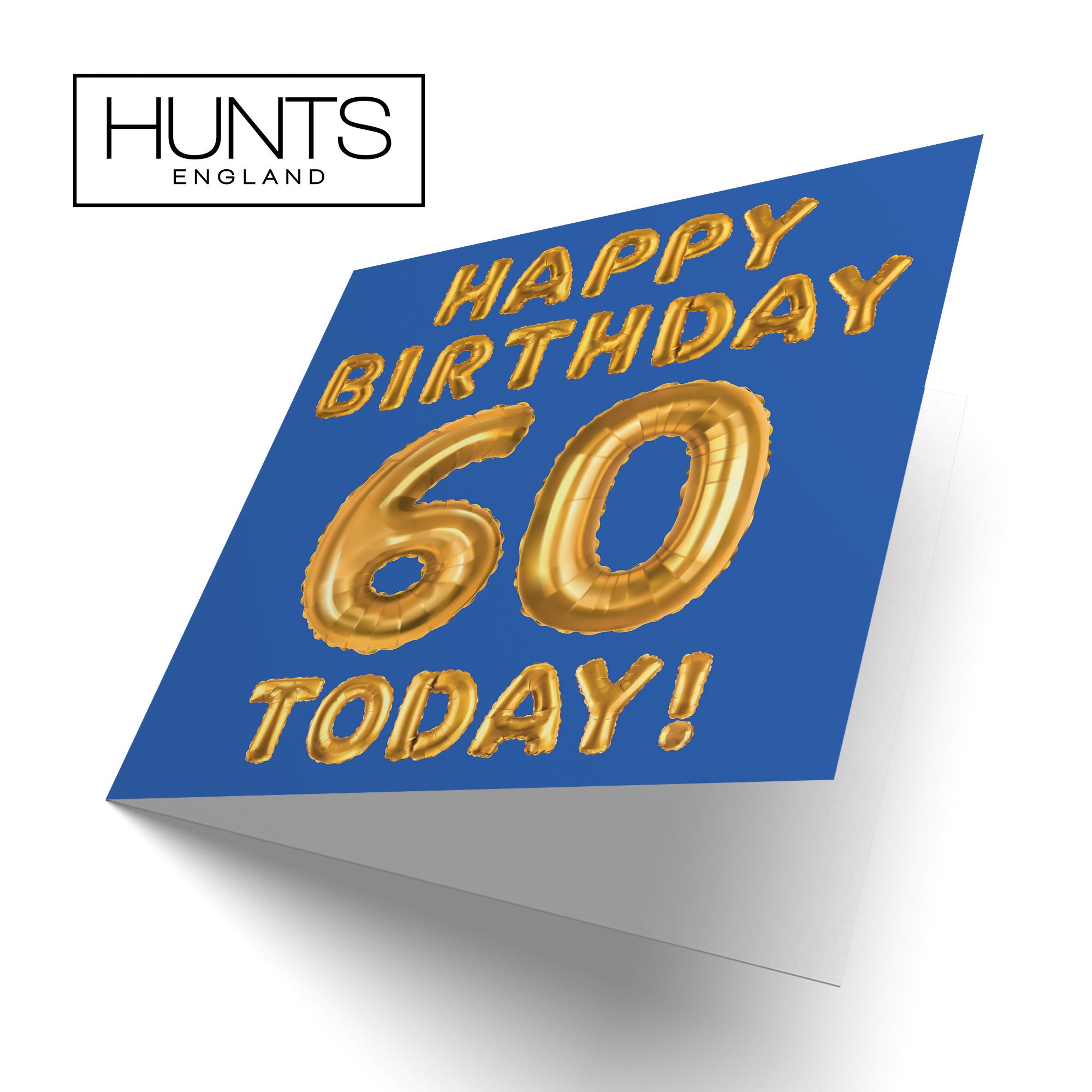 60th Birthday Card Blue Balloon - Default Title (TH02666)