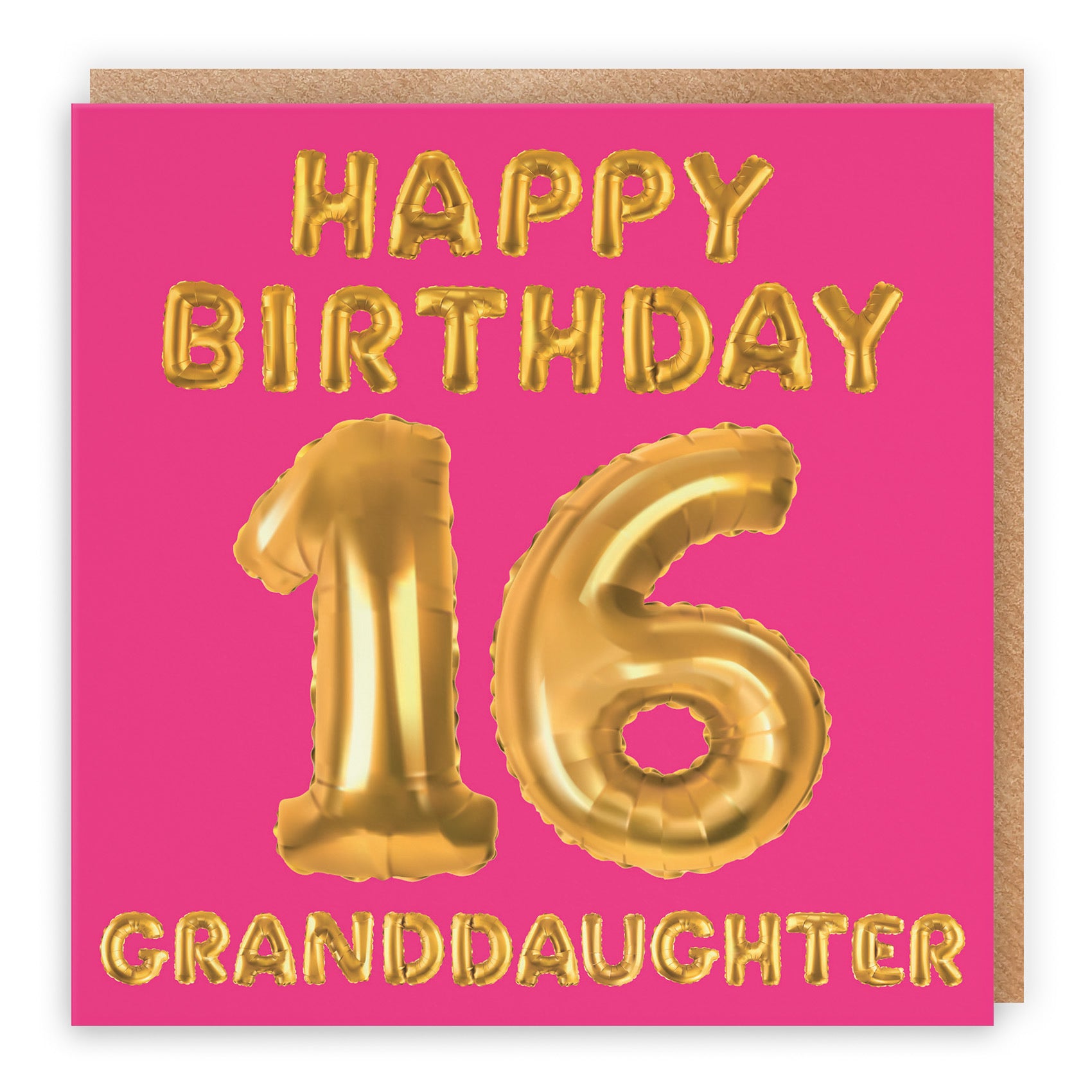 16th Granddaughter Birthday Card Balloon - Default Title (TH02668)