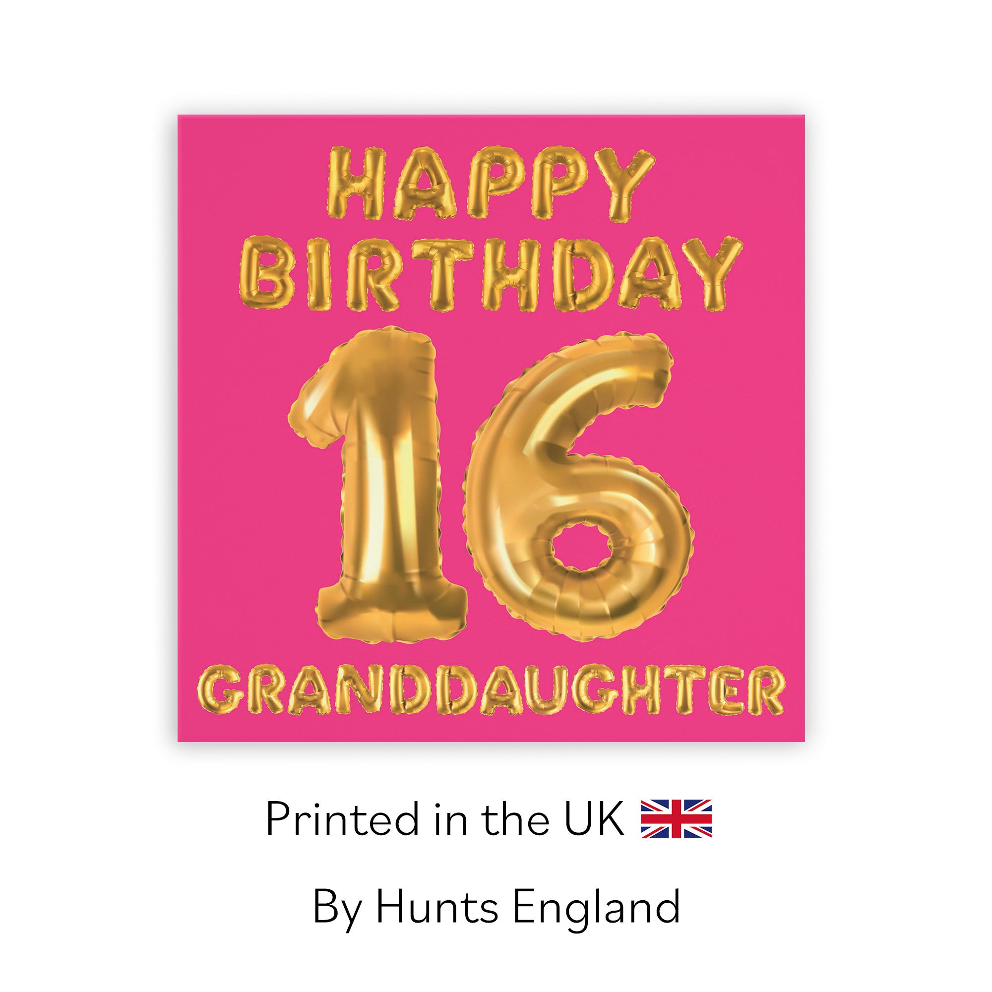 16th Granddaughter Birthday Card Balloon - Default Title (TH02668)
