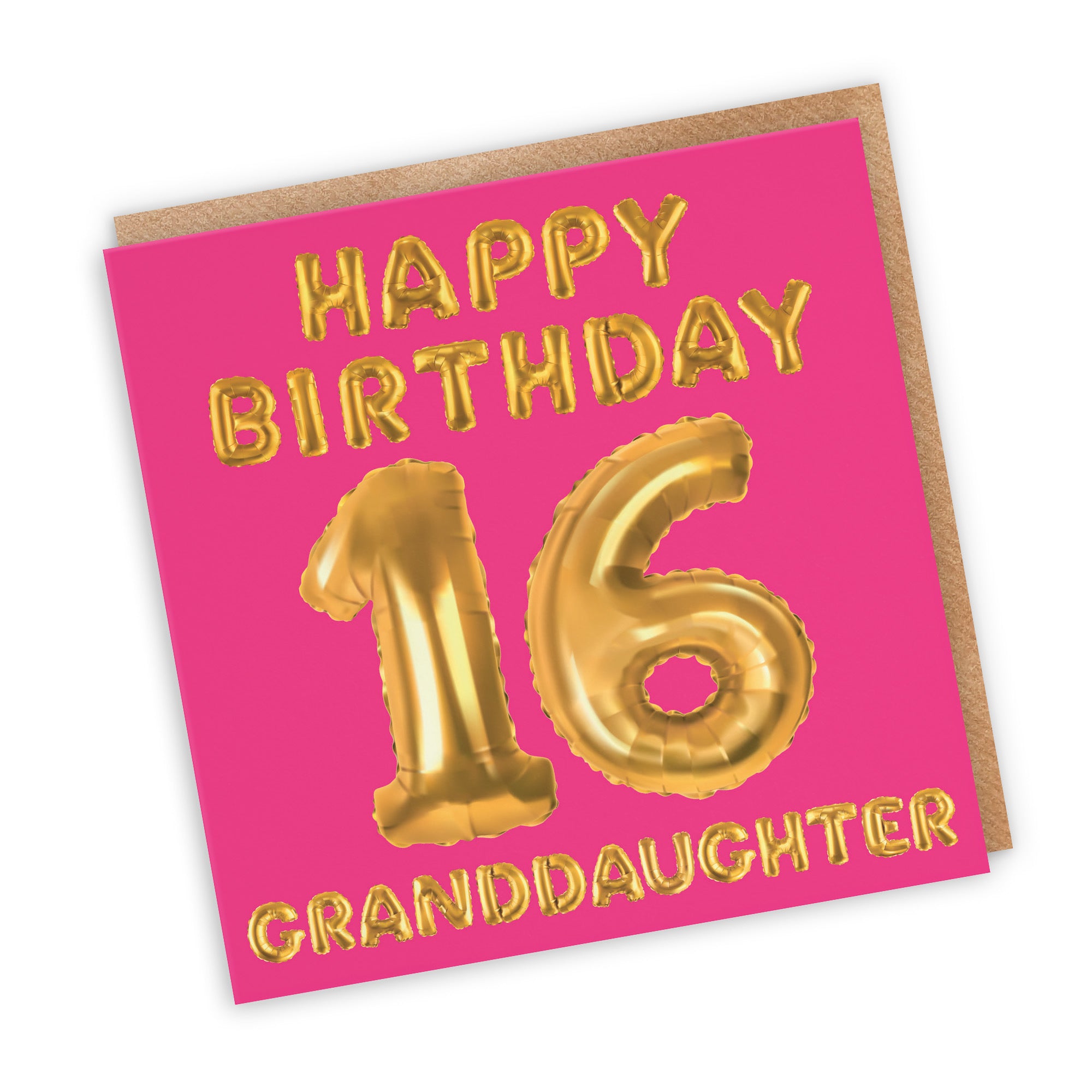 16th Granddaughter Birthday Card Balloon - Default Title (TH02668)