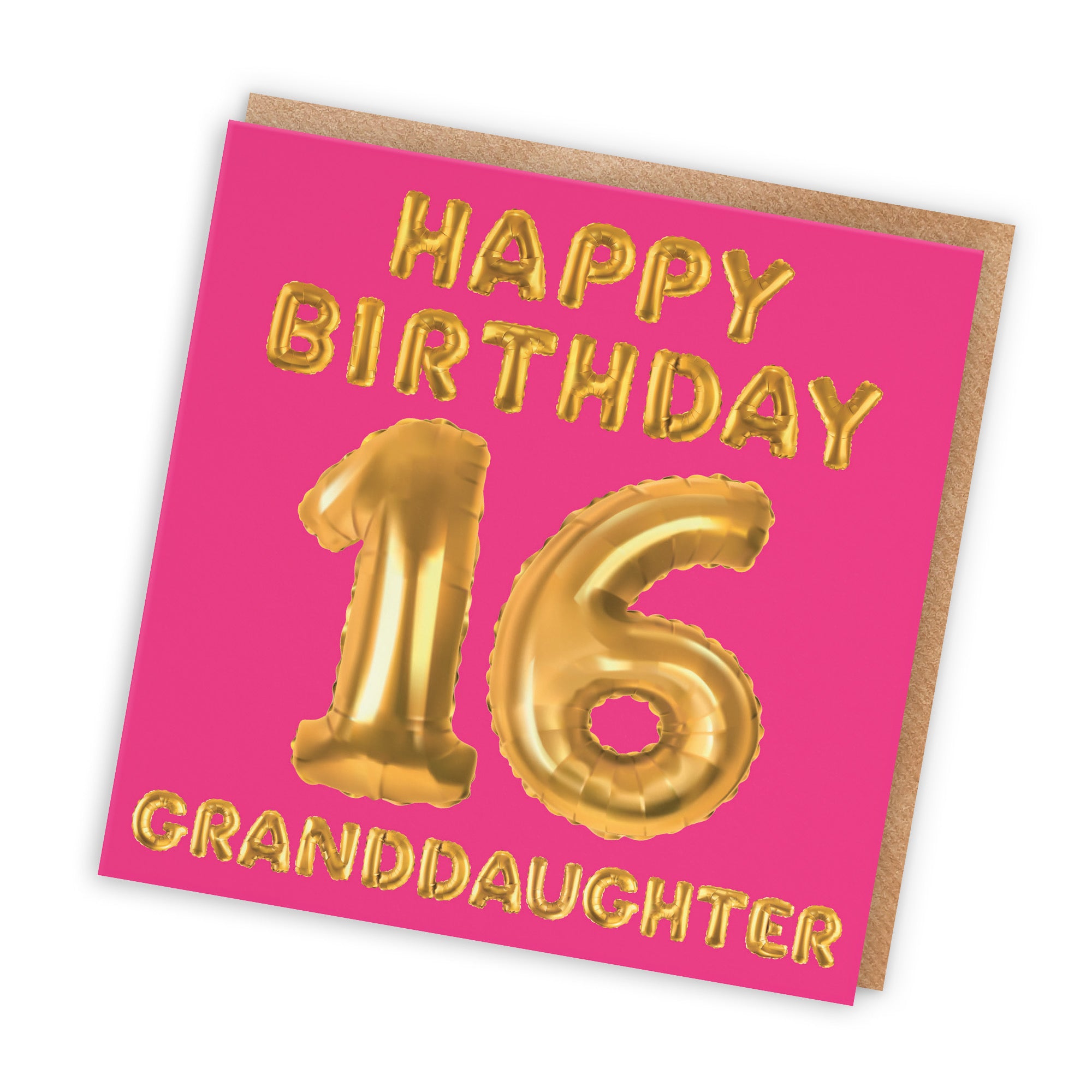 16th Granddaughter Birthday Card Balloon - Default Title (TH02668)
