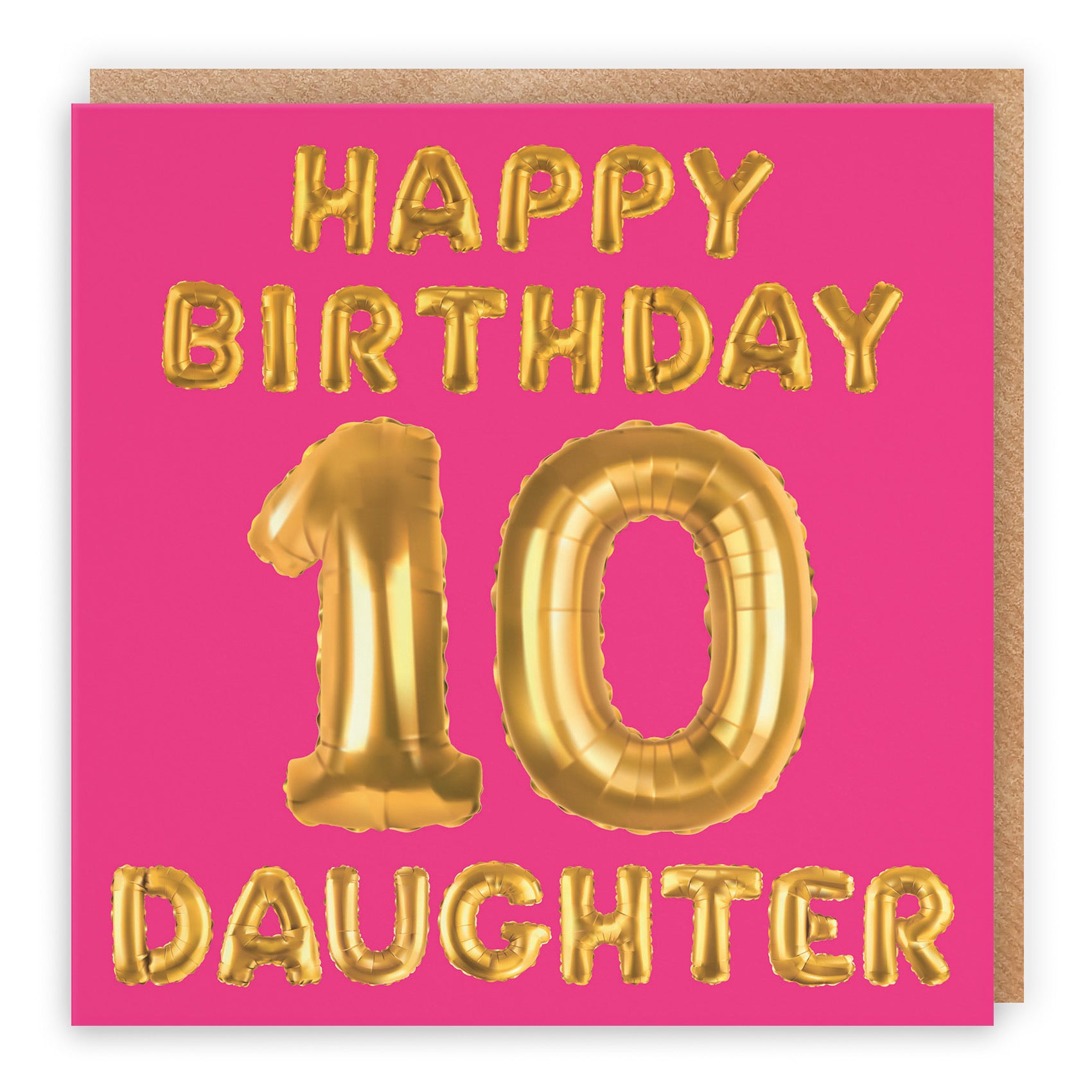 10th Daughter Birthday Card Balloon - Default Title (TH02670)