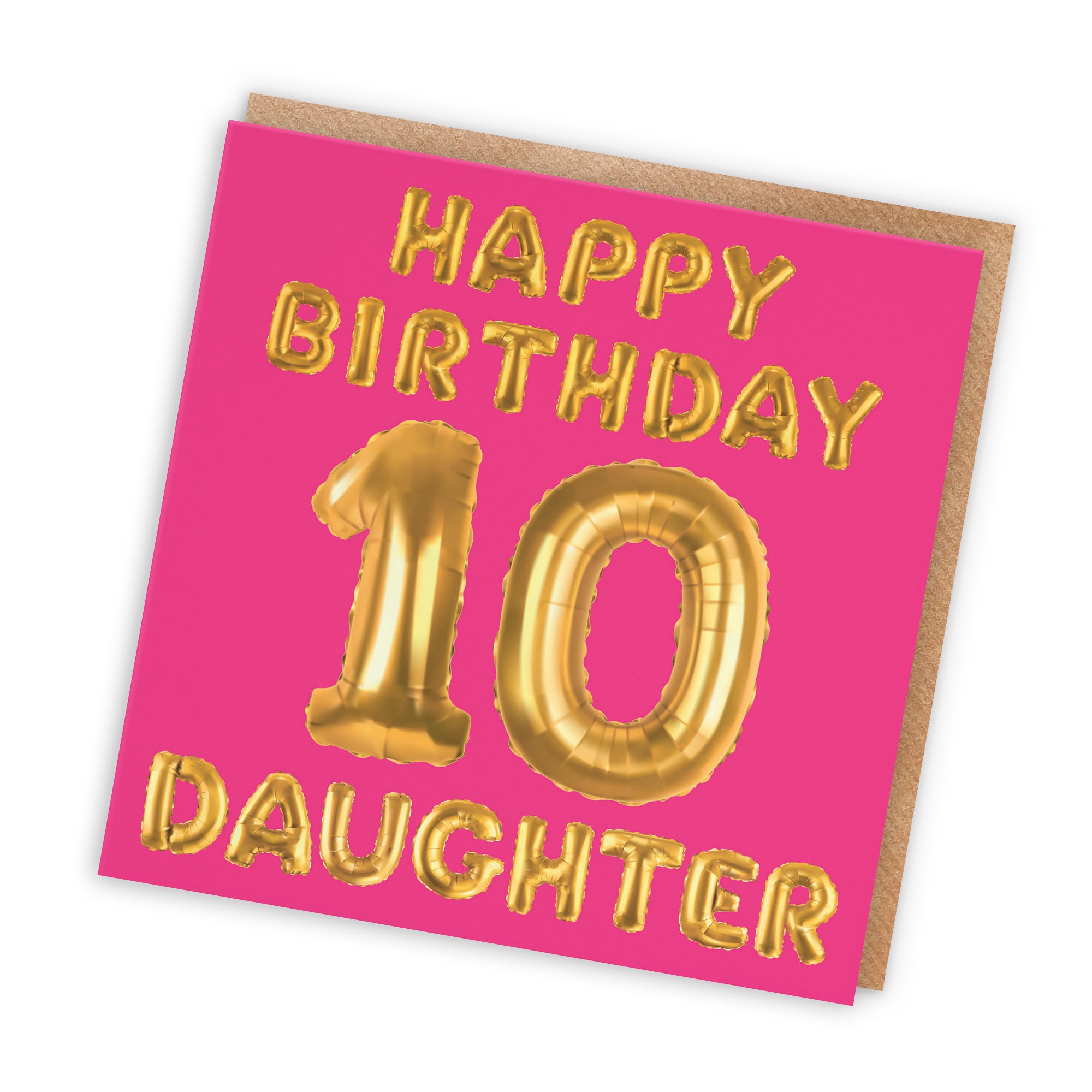 10th Daughter Birthday Card Balloon - Default Title (TH02670)