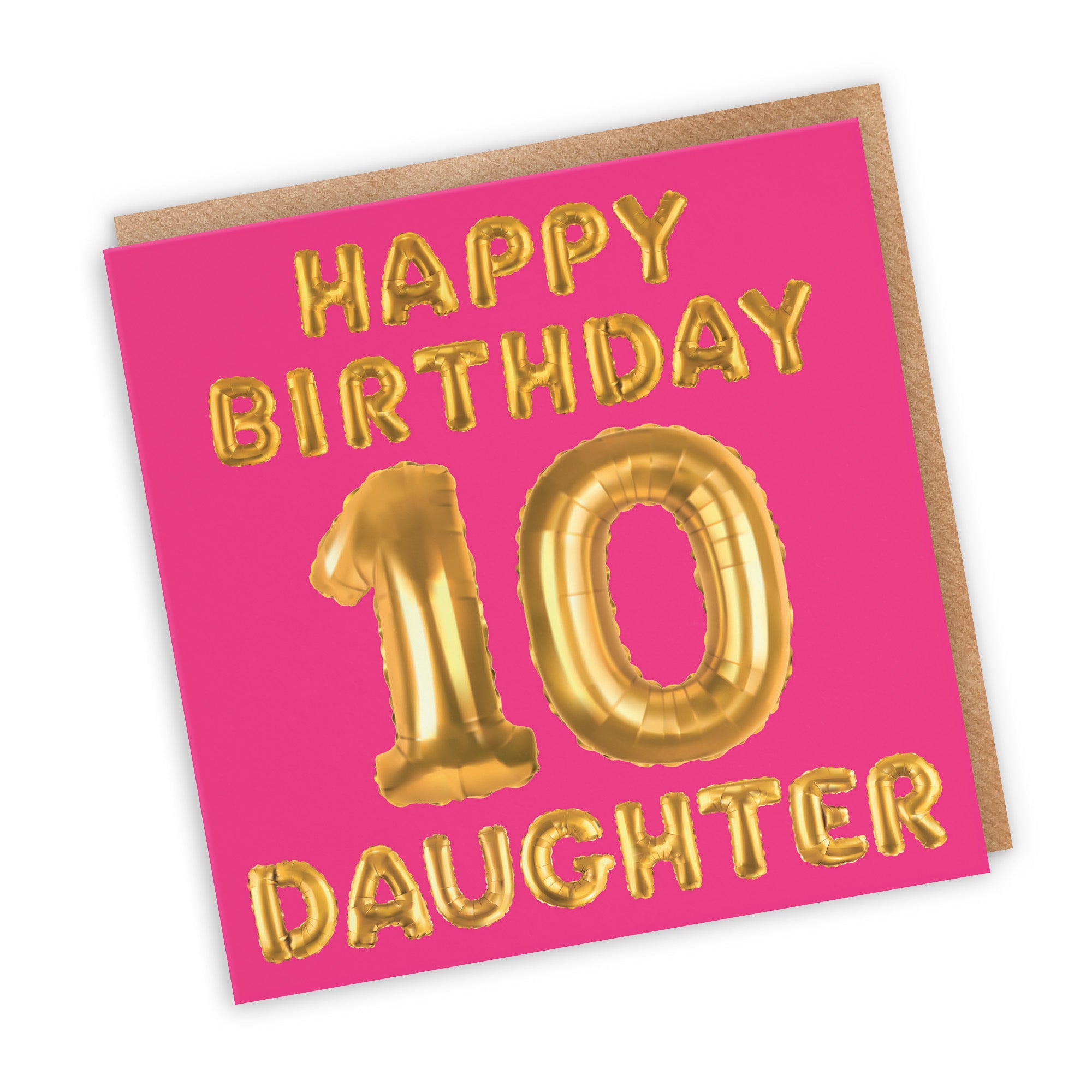 10th Daughter Birthday Card Balloon - Default Title (TH02670)