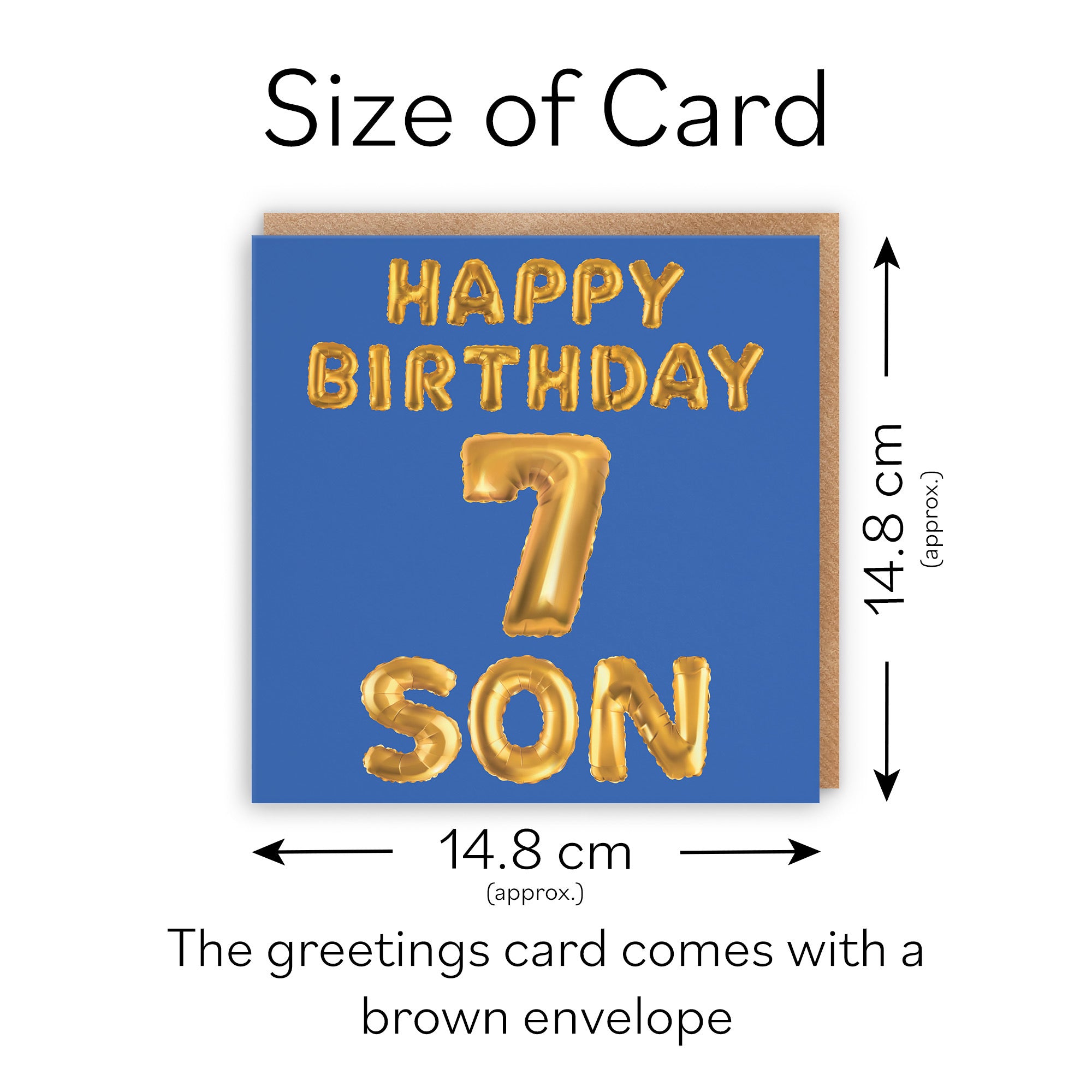 7th Son Birthday Card Balloon - Default Title (TH02671)