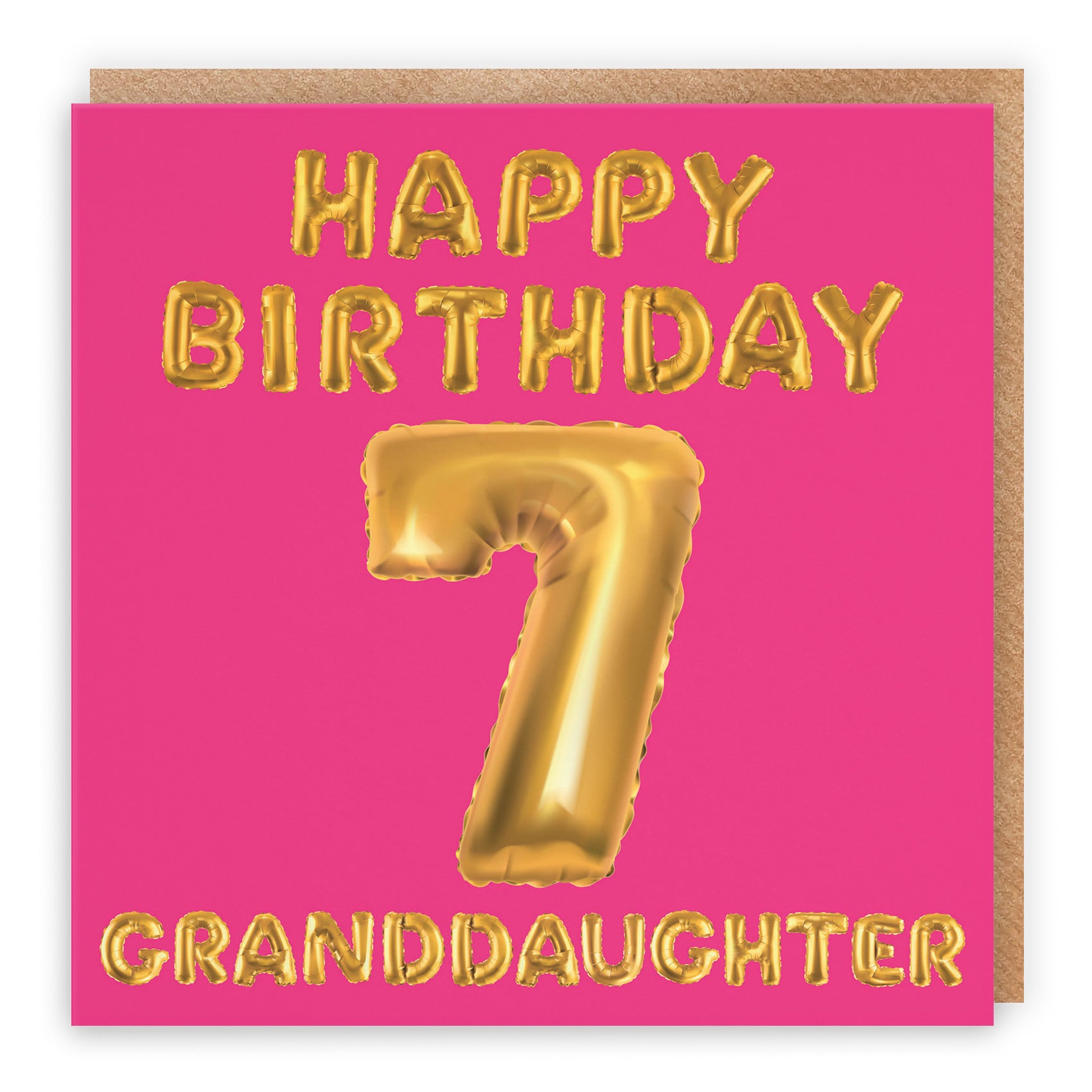 7th Granddaughter Birthday Card Balloon - Default Title (TH02673)
