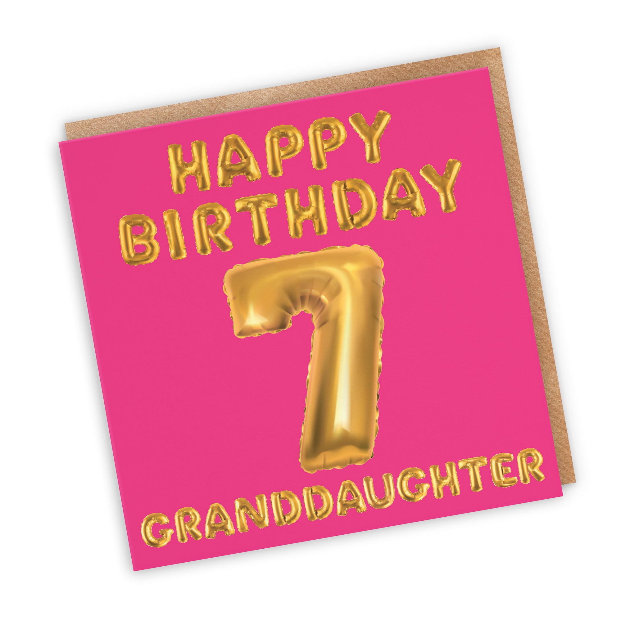 7th Granddaughter Birthday Card Balloon - Default Title (TH02673)