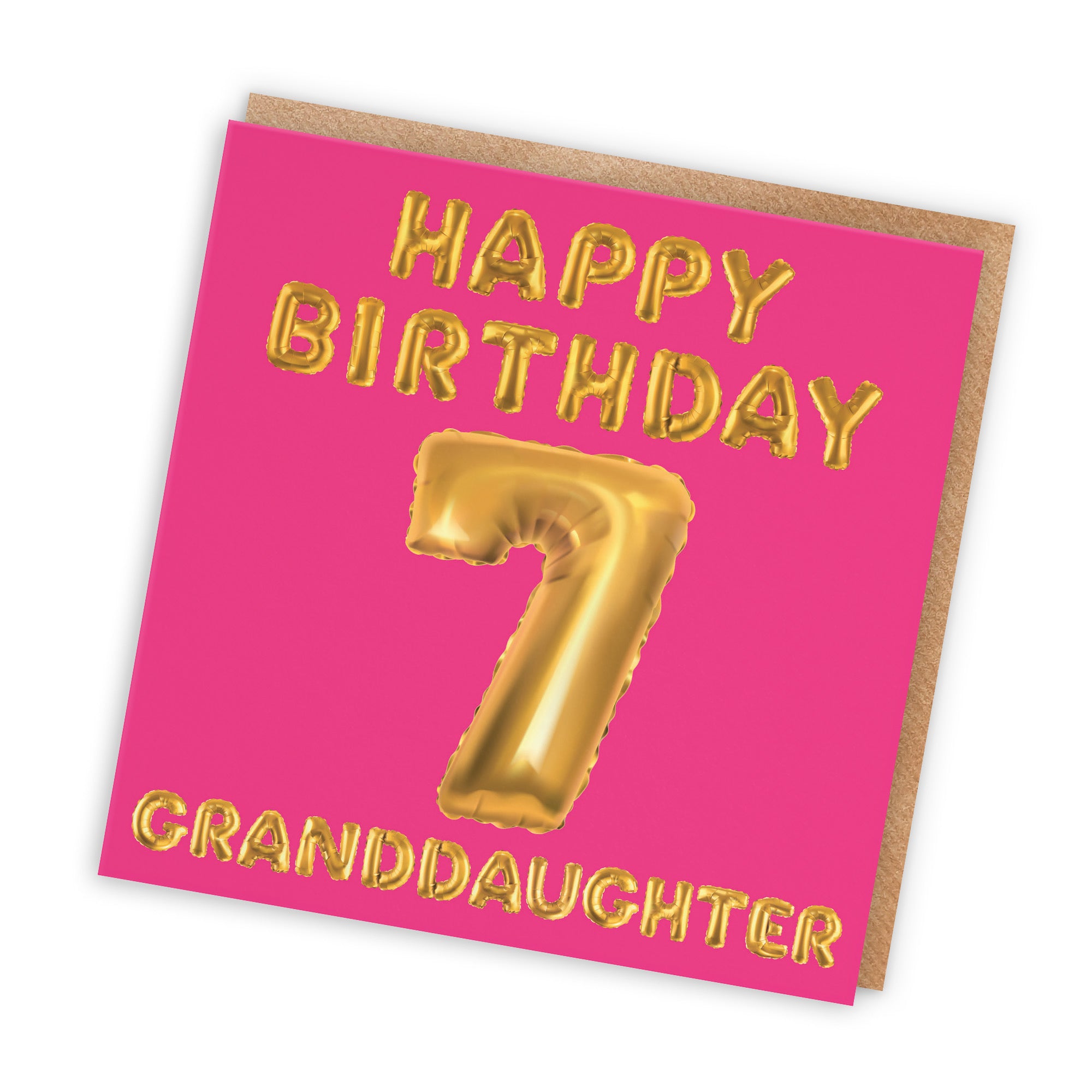 7th Granddaughter Birthday Card Balloon - Default Title (TH02673)