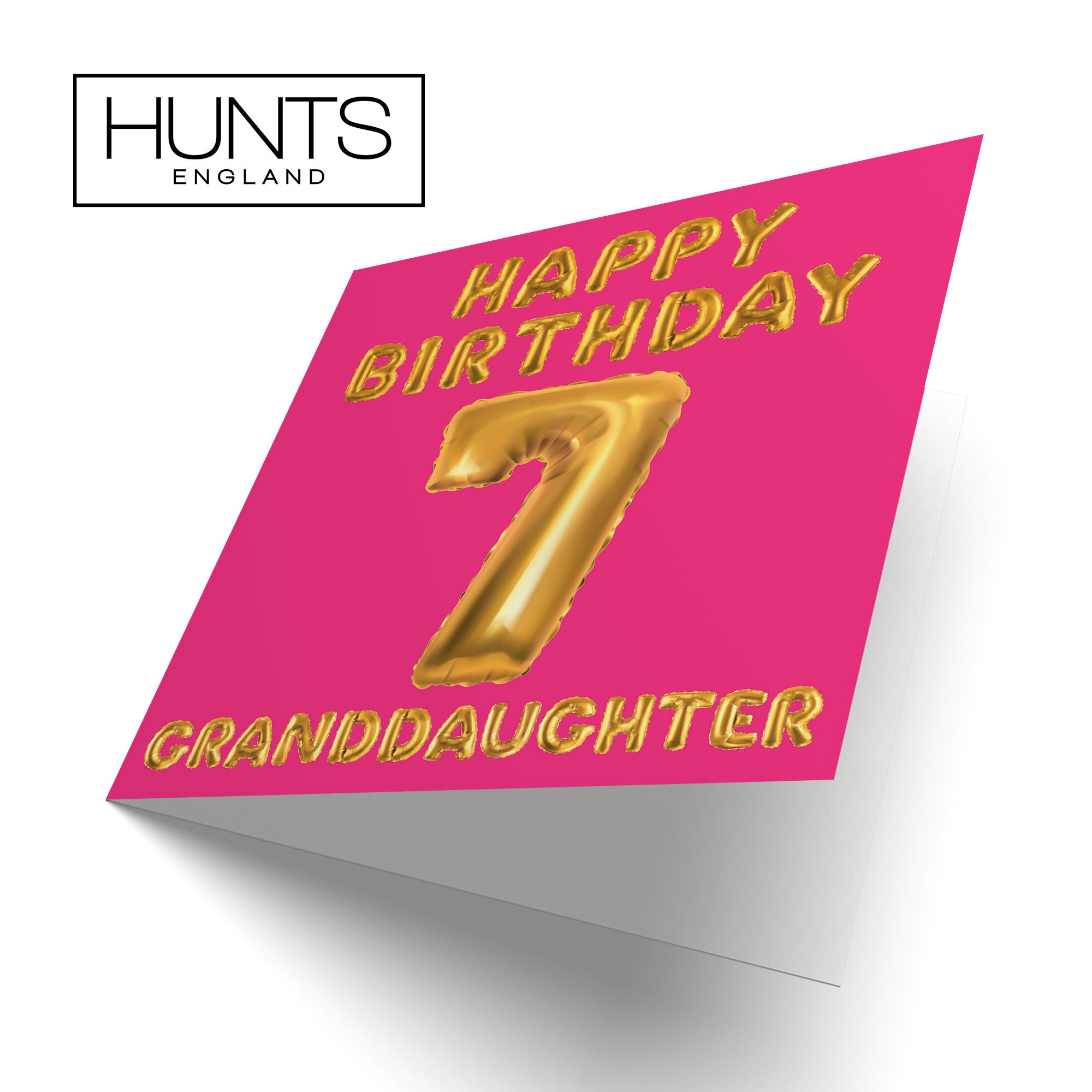 7th Granddaughter Birthday Card Balloon - Default Title (TH02673)