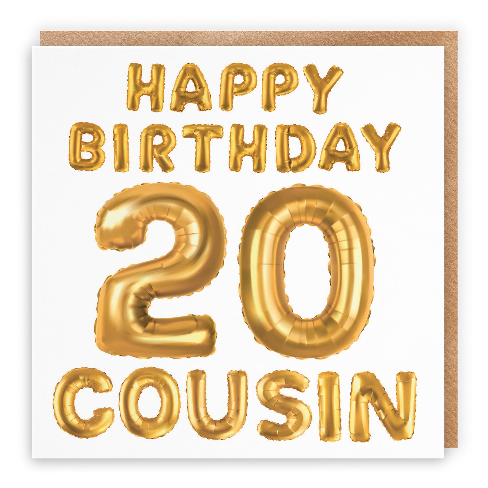 20th Cousin Birthday Card Balloon - Default Title (TH02677)