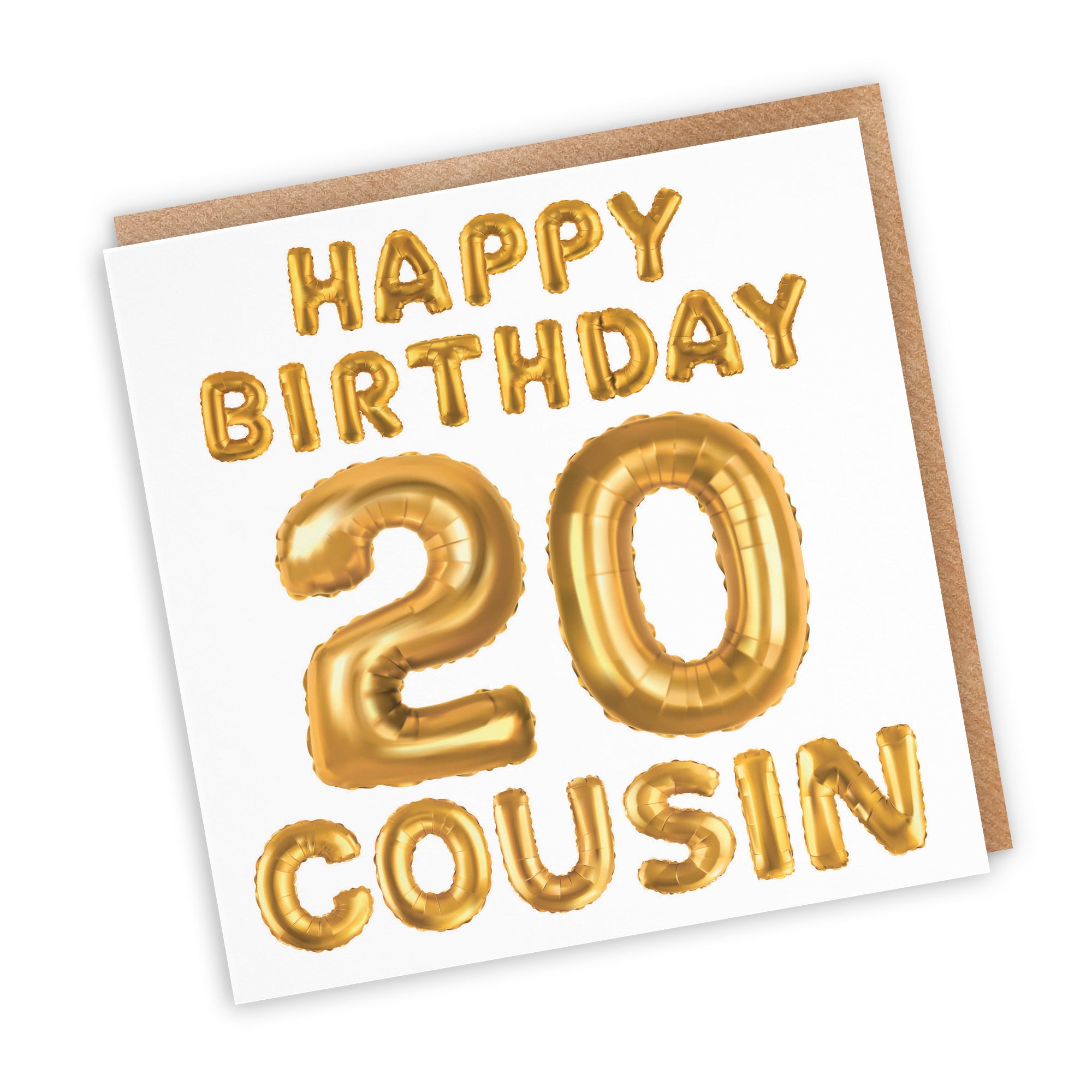20th Cousin Birthday Card Balloon - Default Title (TH02677)