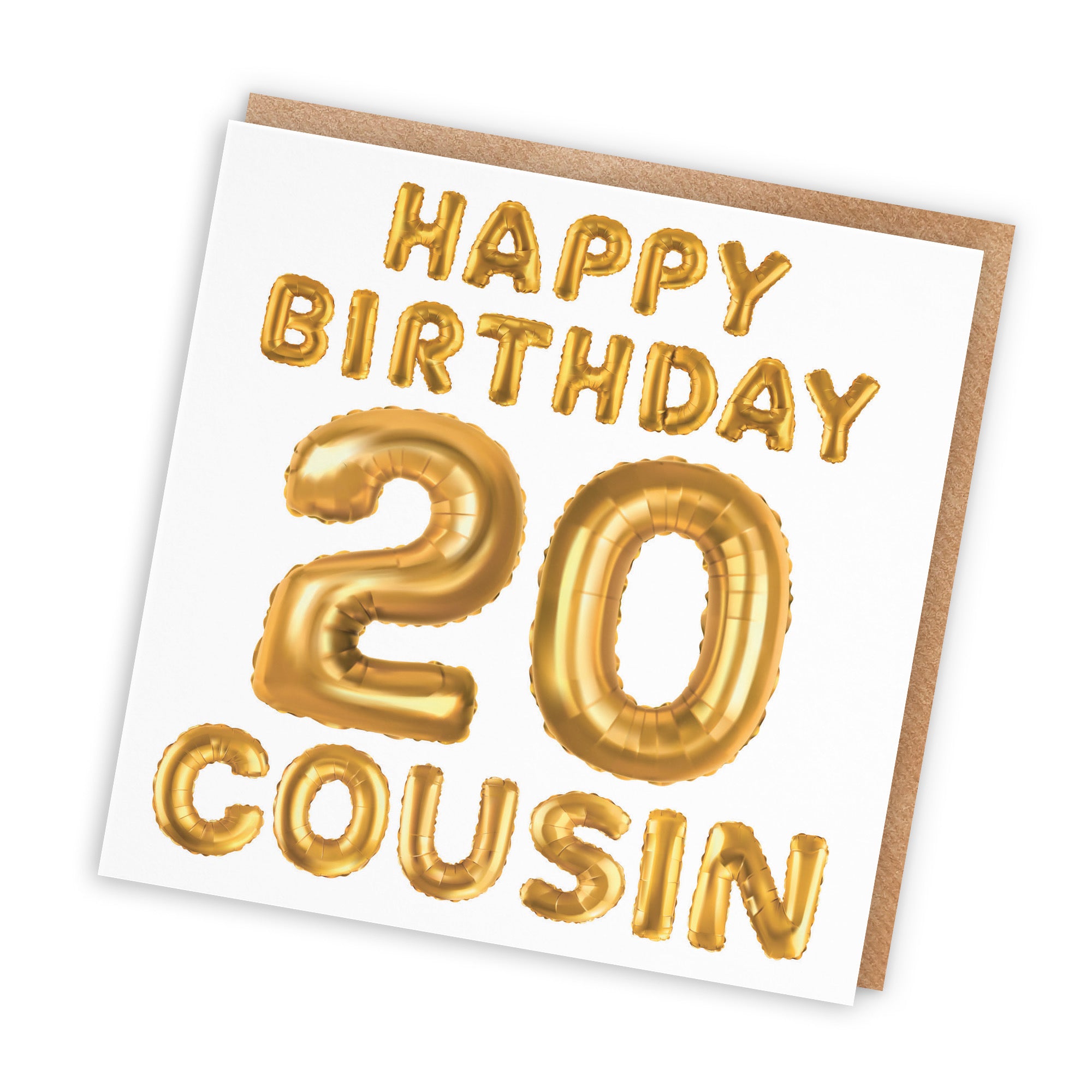 20th Cousin Birthday Card Balloon - Default Title (TH02677)