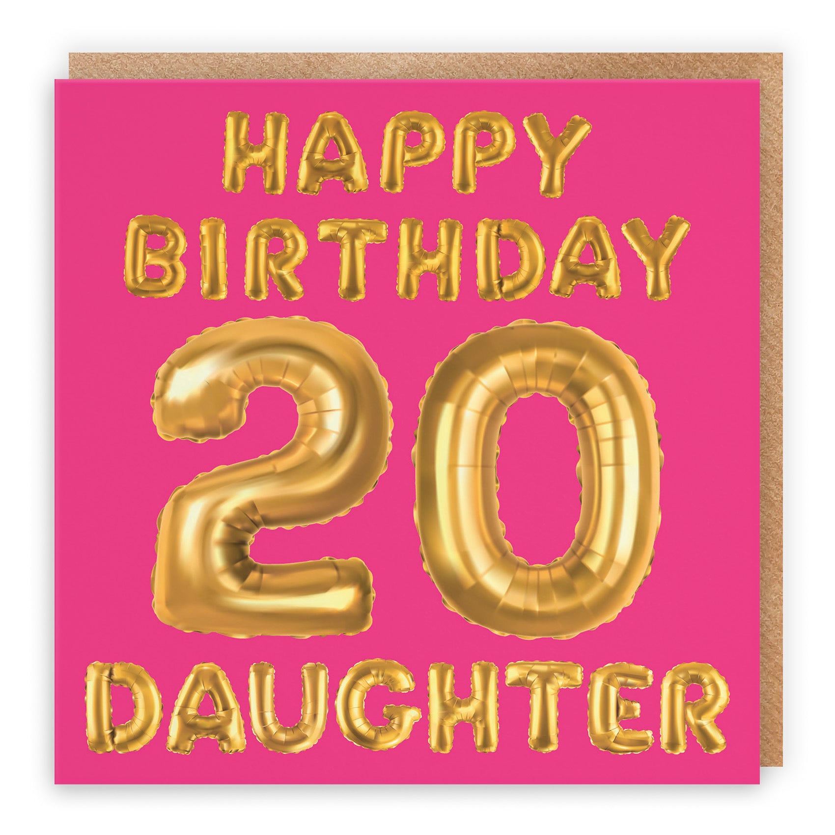 20th Daughter Birthday Card Balloon - Default Title (TH02678)